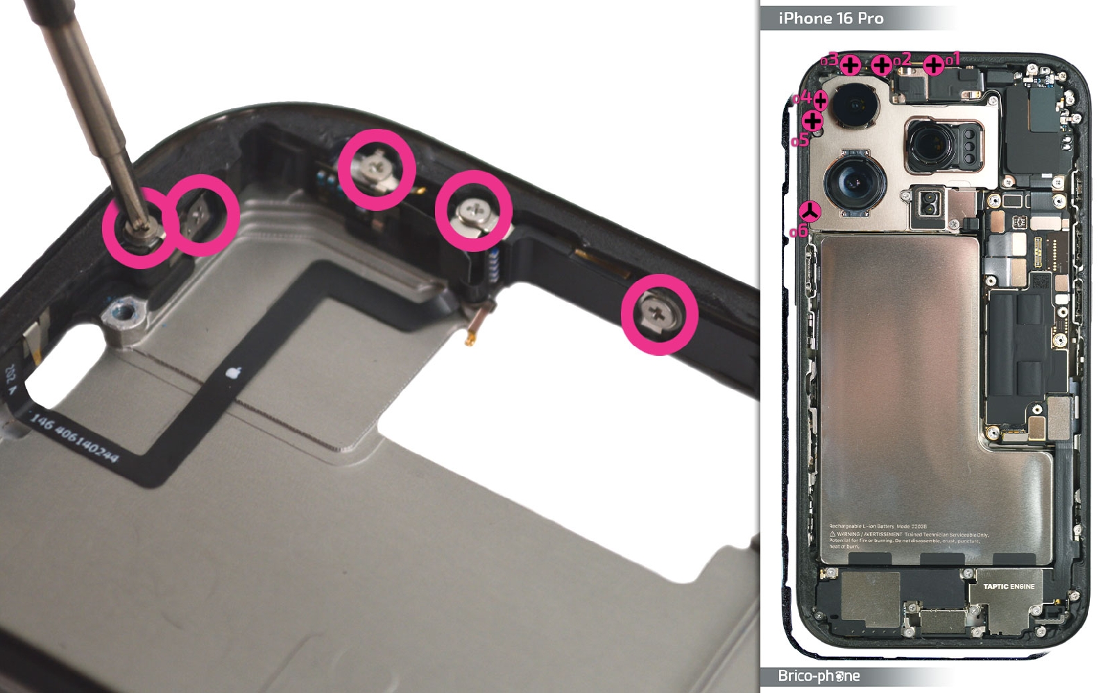 Guide de réparation sur iPhone 16 Pro photo 1