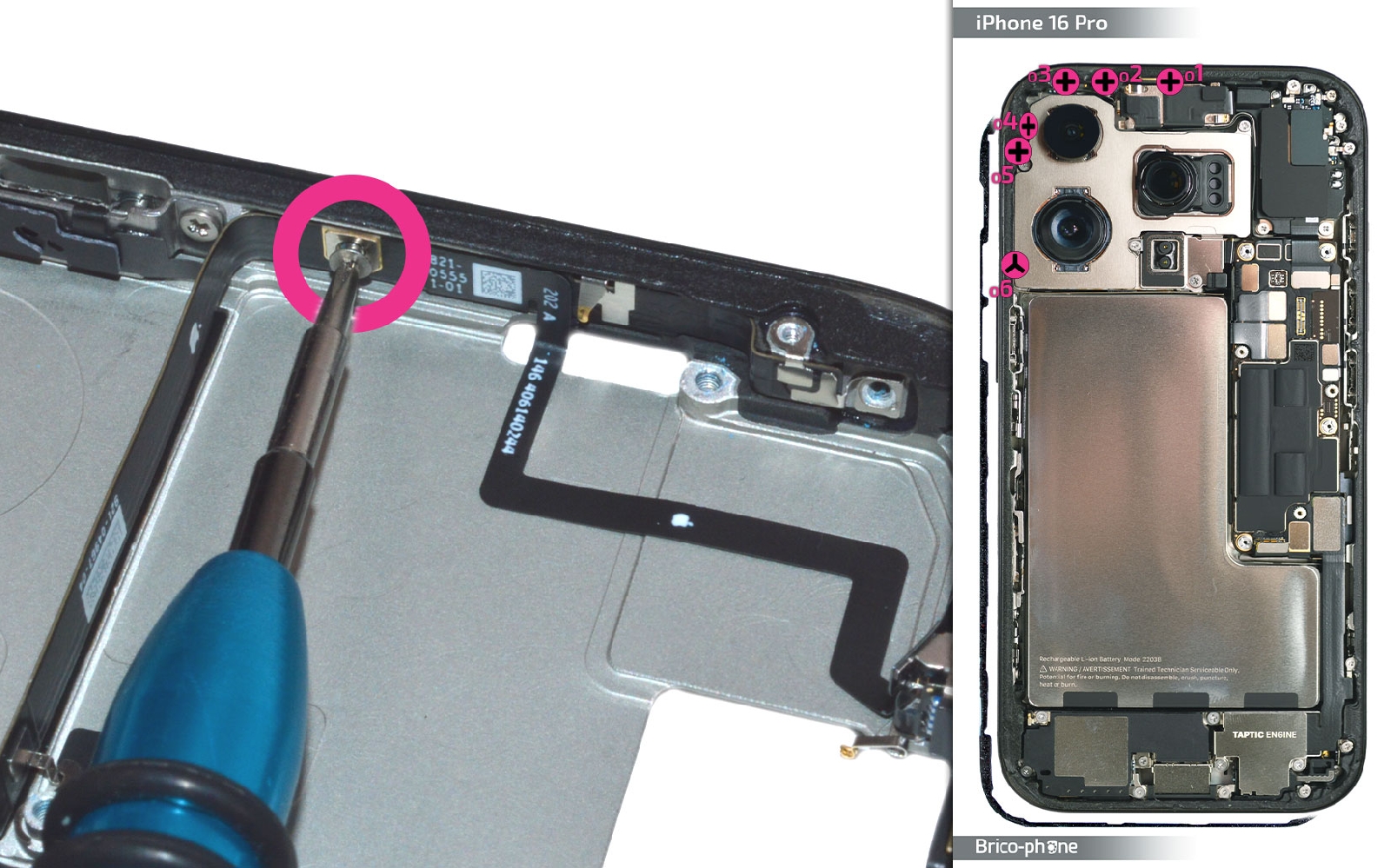 Guide de réparation sur iPhone 16 Pro photo 2