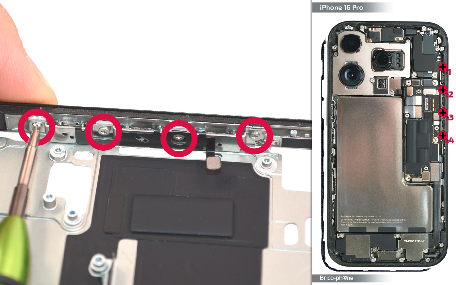 Guide de réparation sur iPhone 16 Pro photo 1