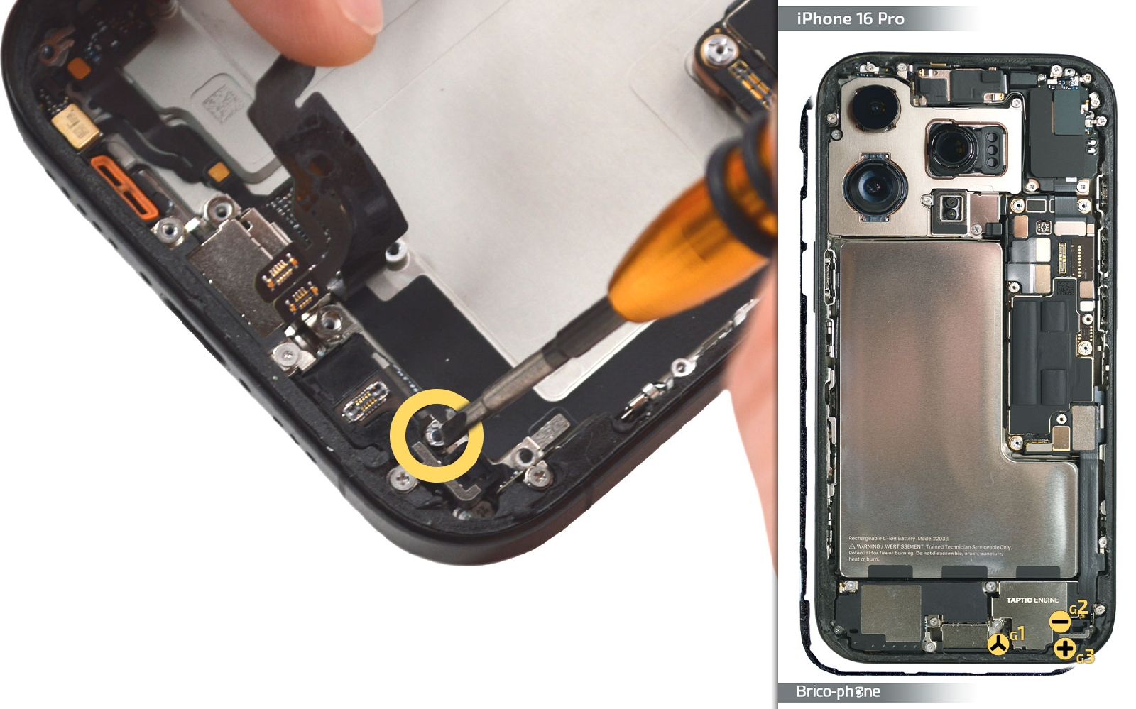Guide de réparation sur iPhone 16 Pro photo 1