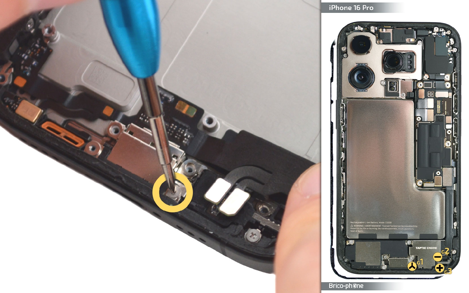 Guide de réparation sur iPhone 16 Pro photo 2
