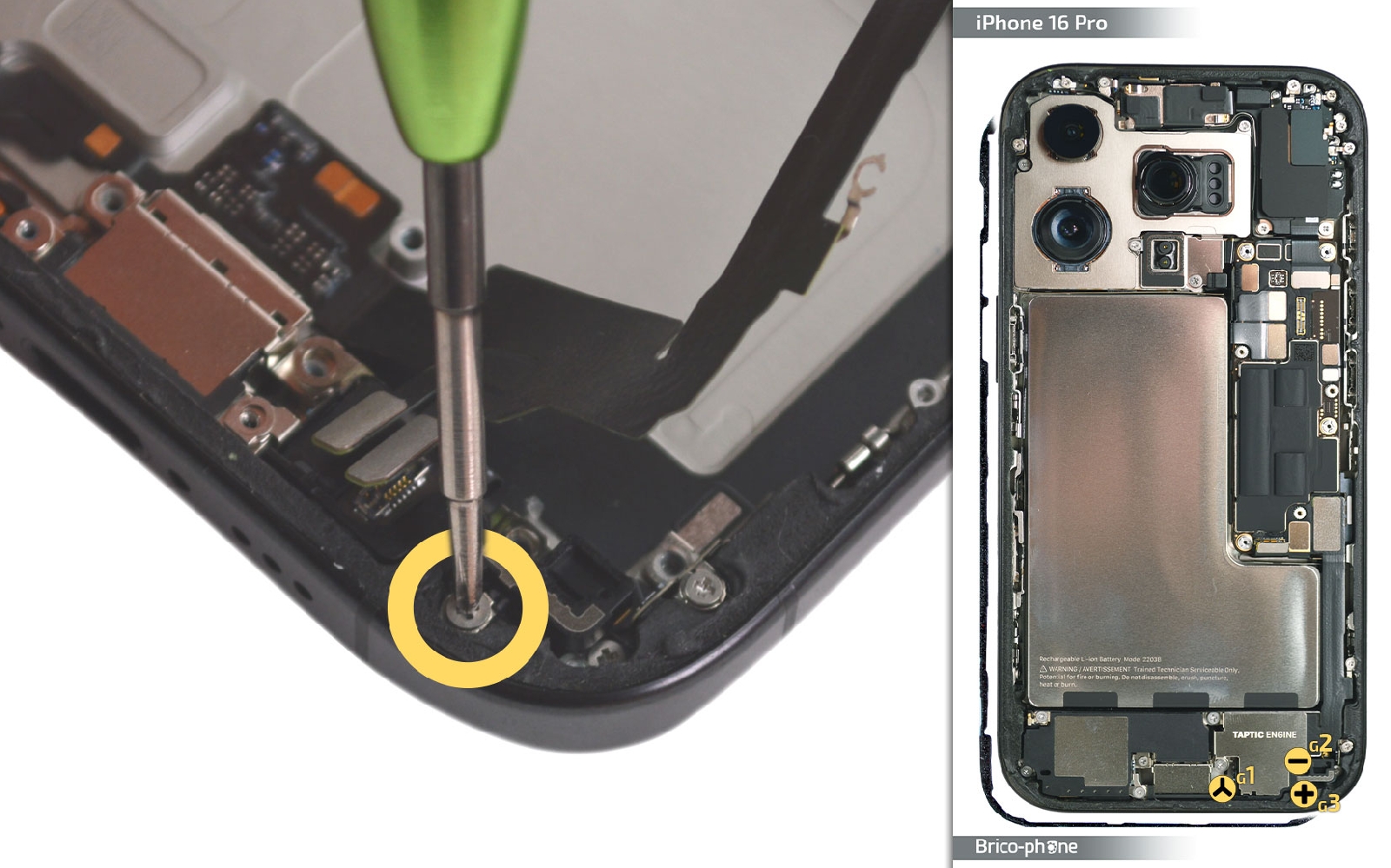 Guide de réparation sur iPhone 16 Pro photo 3