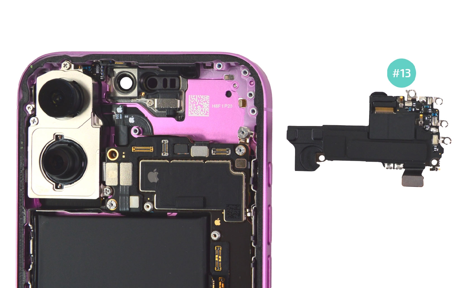 Comment changer le haut-parleur interne sur iPhone 16 photo 4