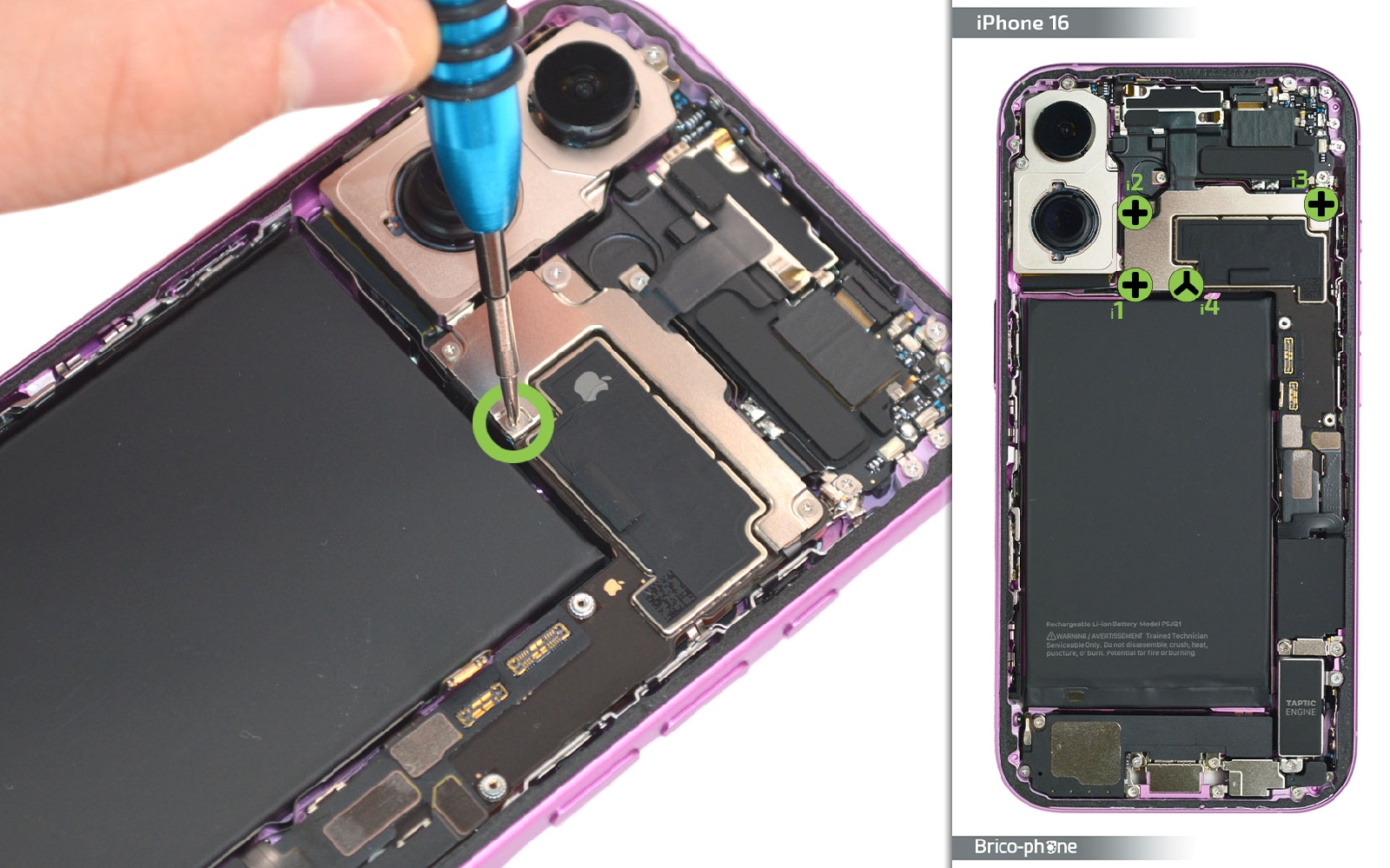 Comment changer le haut-parleur interne sur iPhone 16 photo 1