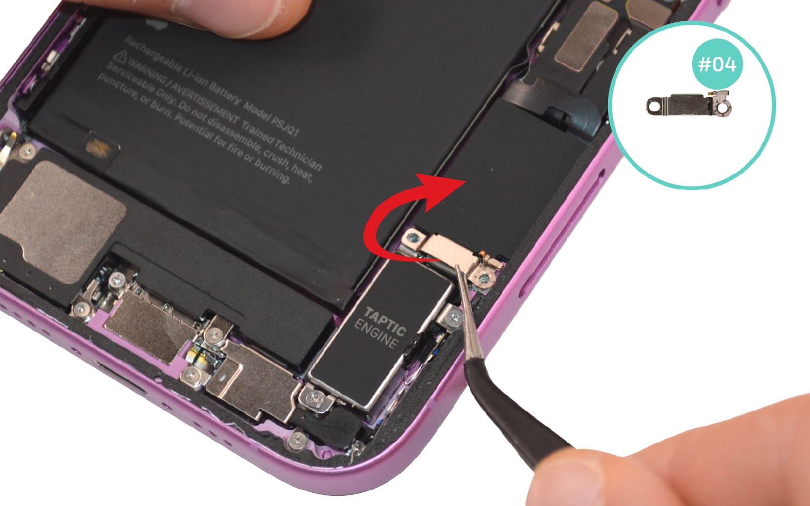 Comment changer le vibreur et le lecteur SIM sur iPhone 16 photo 2