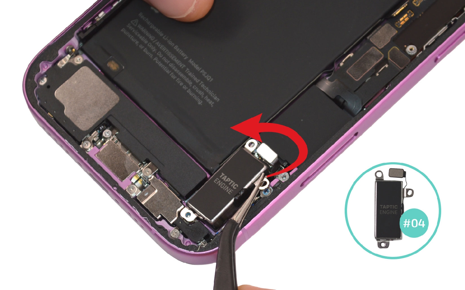 Comment changer le vibreur et le lecteur SIM sur iPhone 16 photo 4