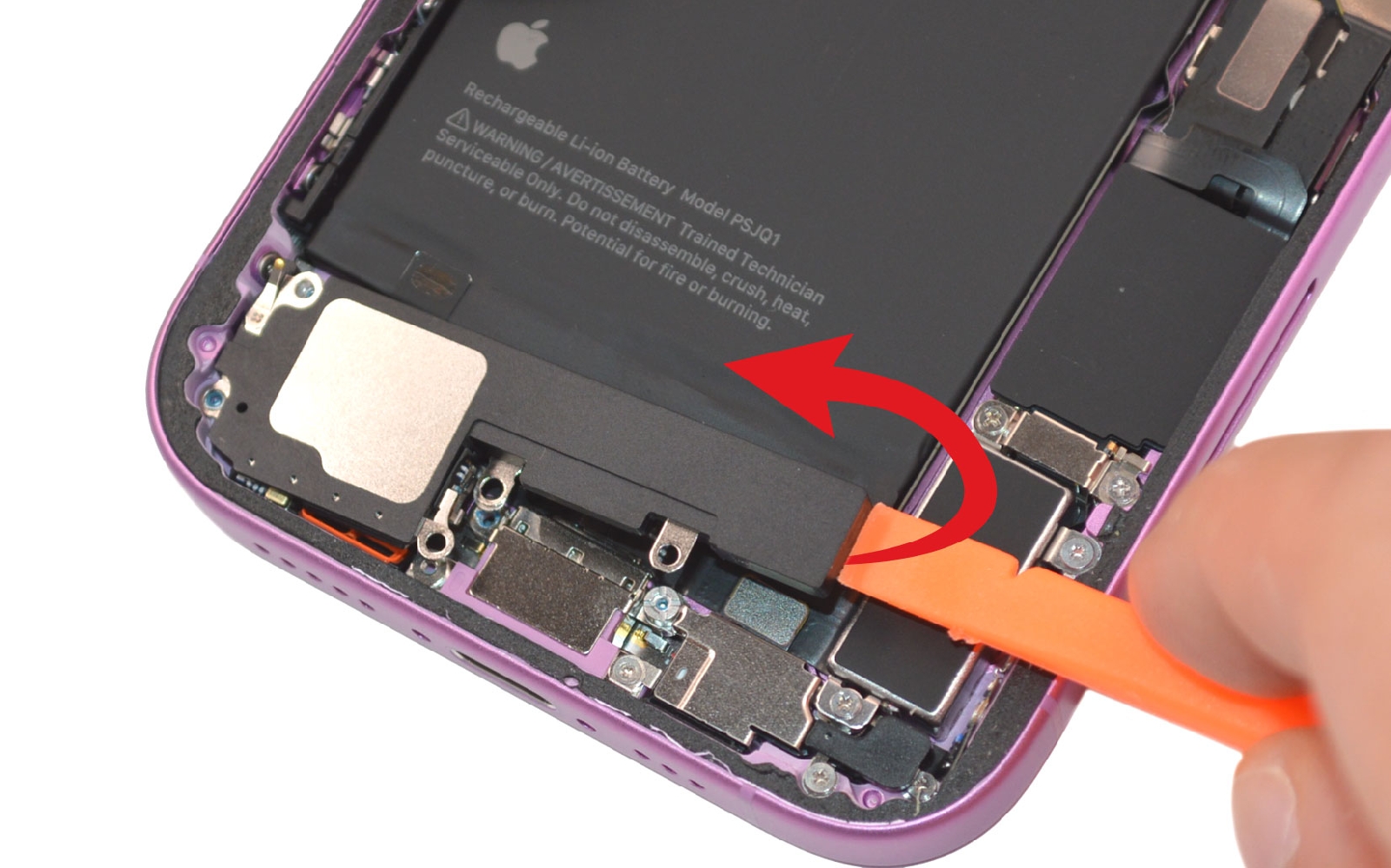 Comment remplacer le haut-parleur externe sur iPhone 16 photo 3