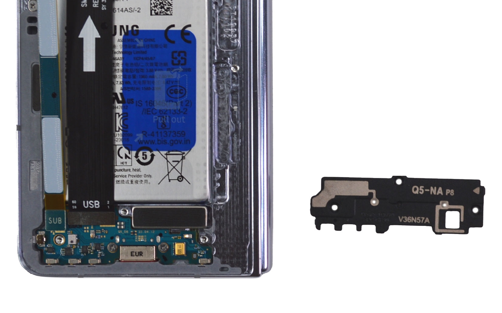 Comment changer la batterie principale sur Galaxy Z Fold5 photo 3