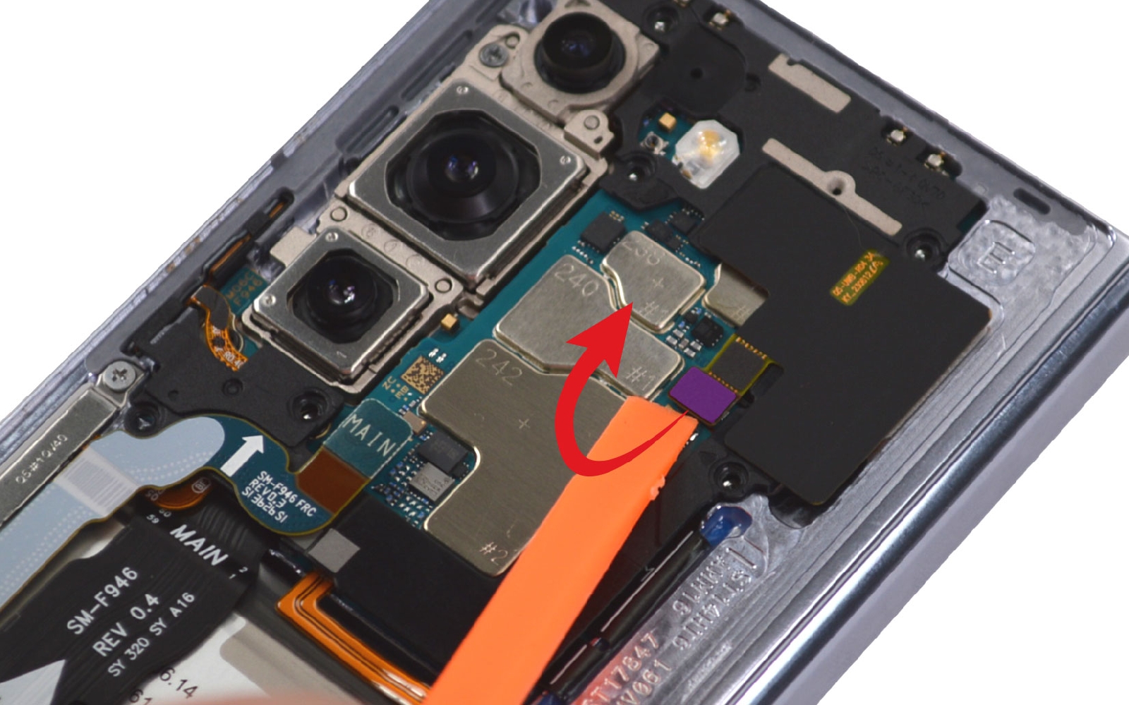 Comment changer la batterie secondaire sur Galaxy Z Fold5 photo 2