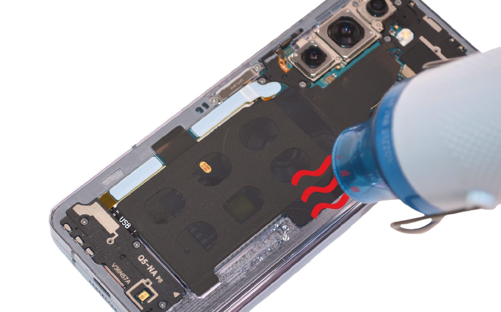 Comment changer le connecteur de charge  sur Galaxy Z Fold5 photo 2