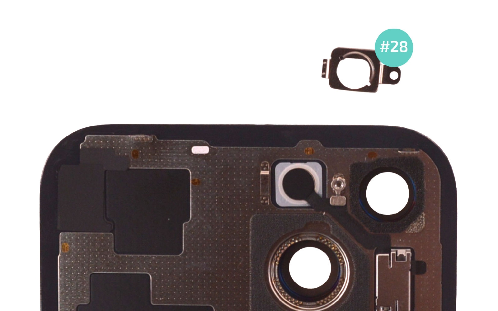 Comment changer la vitre arrière nue sur iPhone 15 photo 3