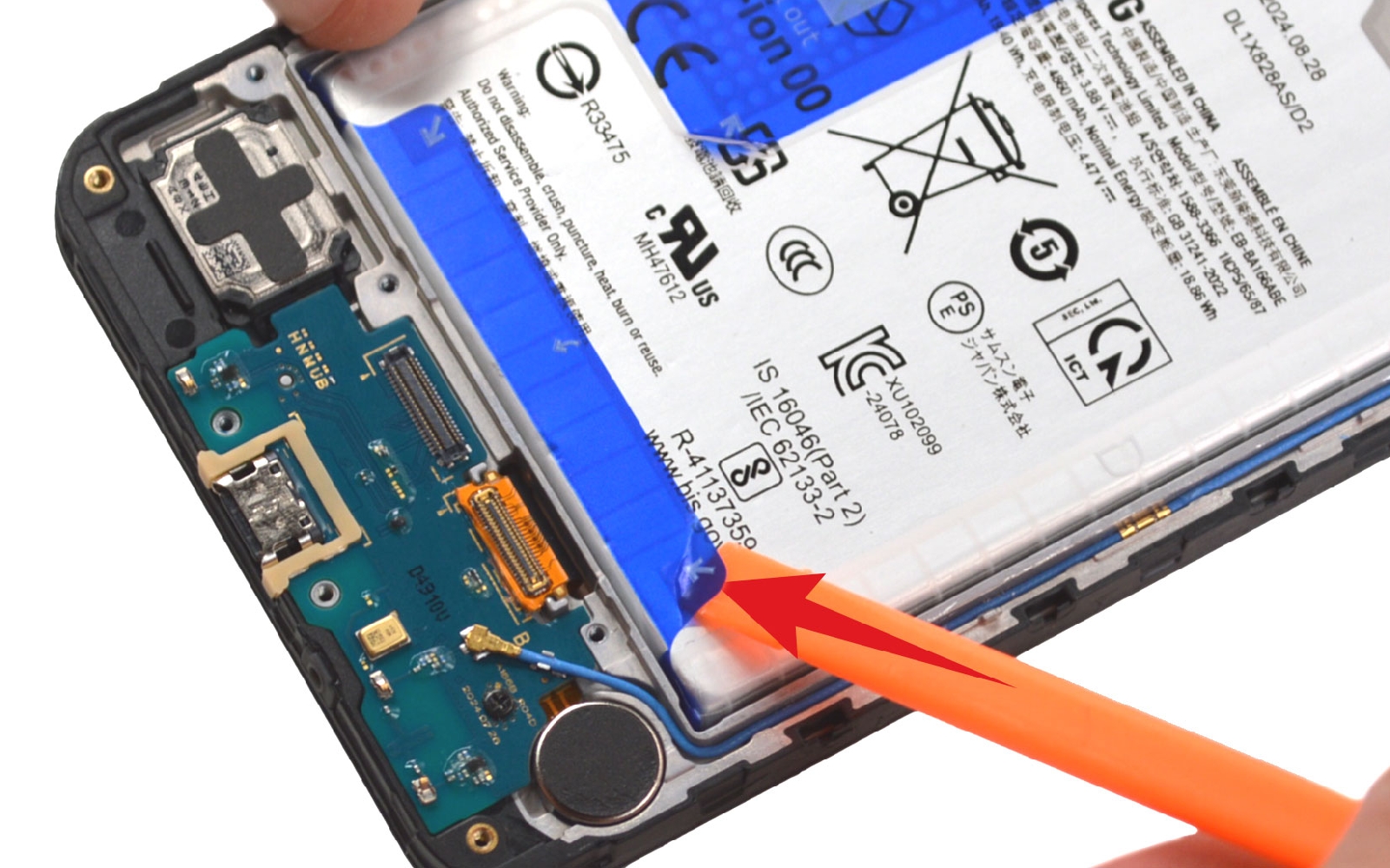 Comment changer la batterie sur Galaxy A16 (5G) photo 3