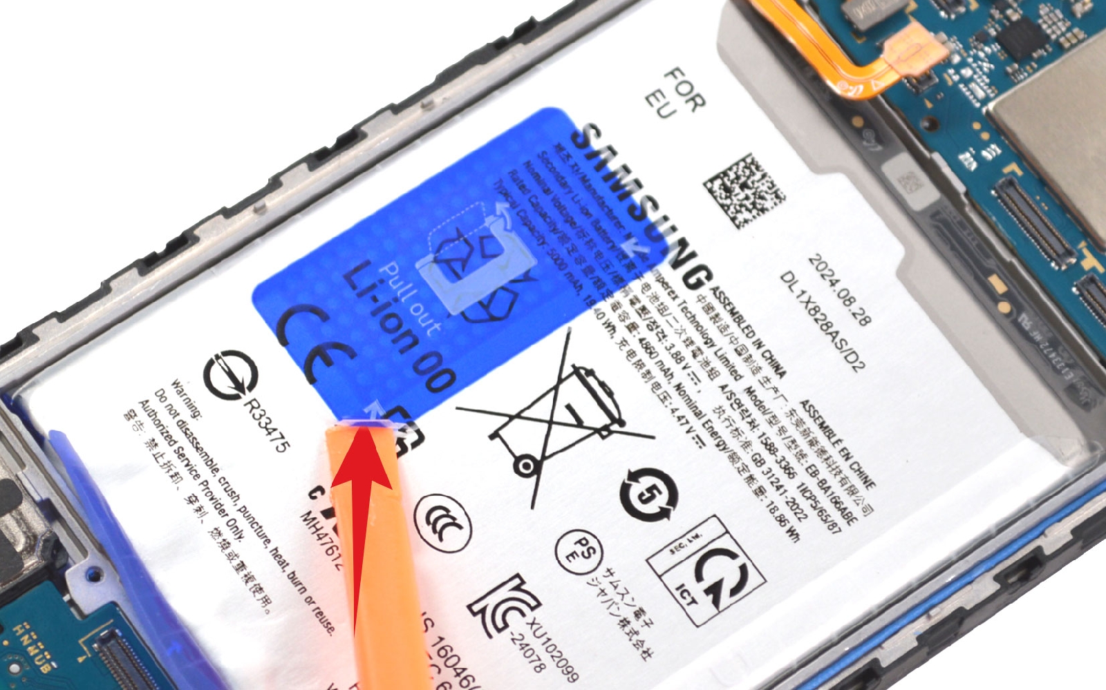 Comment changer la batterie sur Galaxy A16 (5G) photo 4