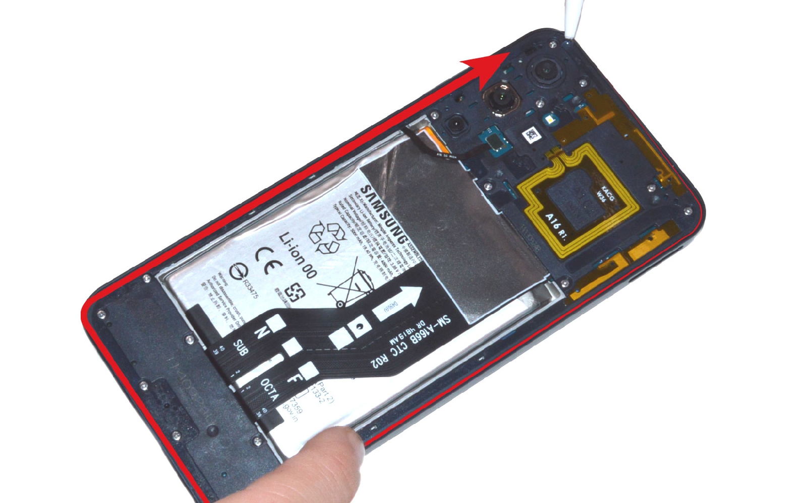 Comment changer la vitre arrière sur Galaxy A16 (5G) photo 1