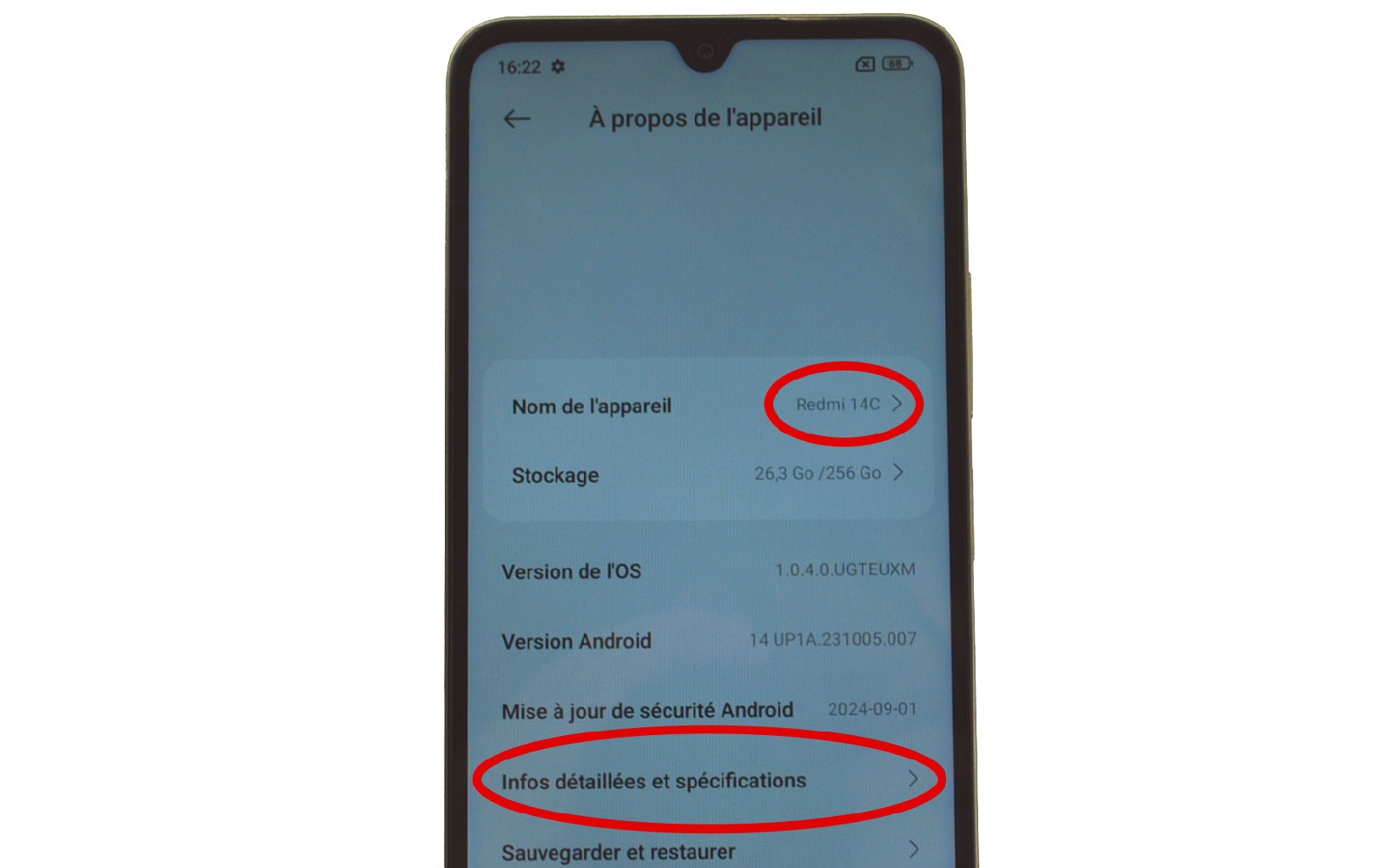 Comment changer l'écran sur Redmi 14C photo 1