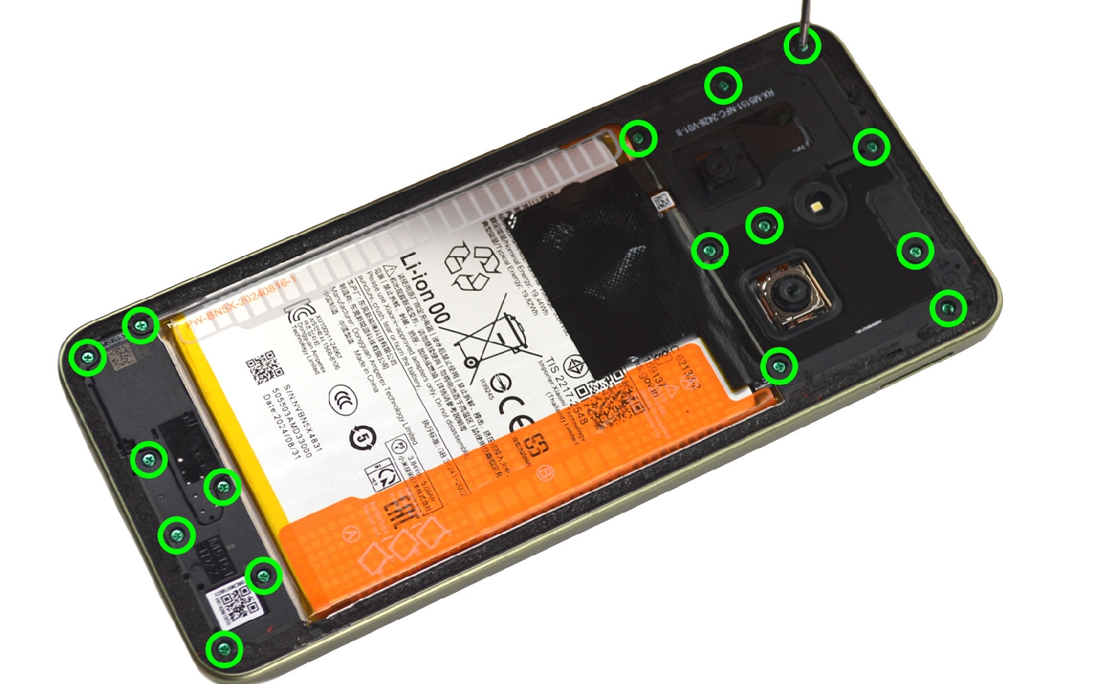 Comment changer la batterie sur Redmi 14C photo 1