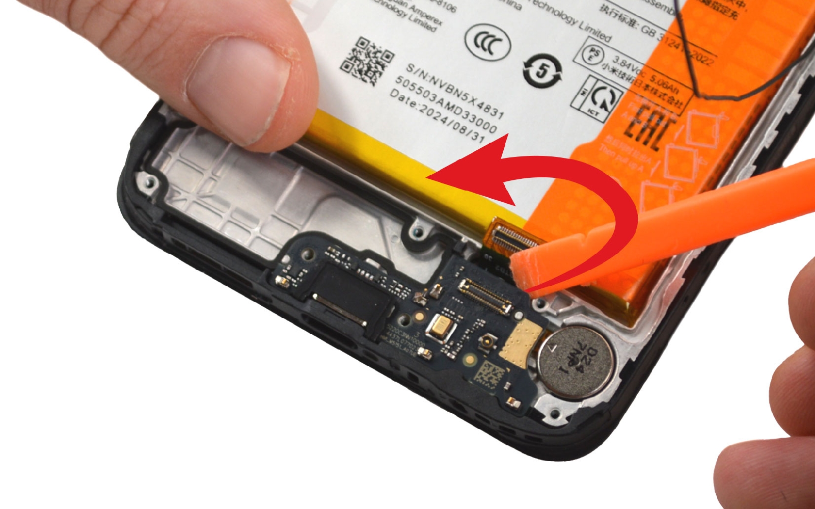 Comment changer le connecteur de charge  sur Redmi 14C photo 3