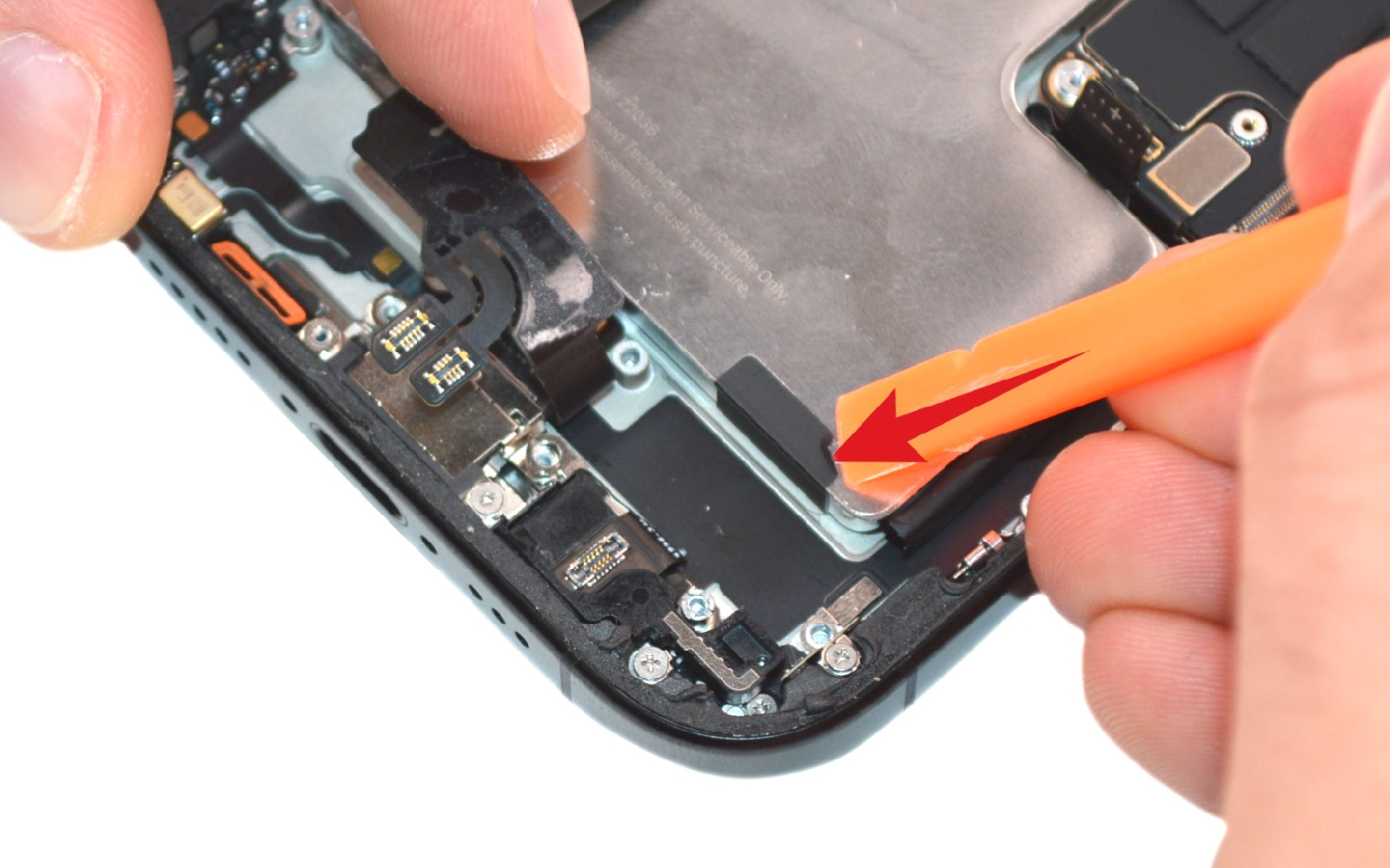 Comment changer la batterie sur iPhone 16 Pro photo 1