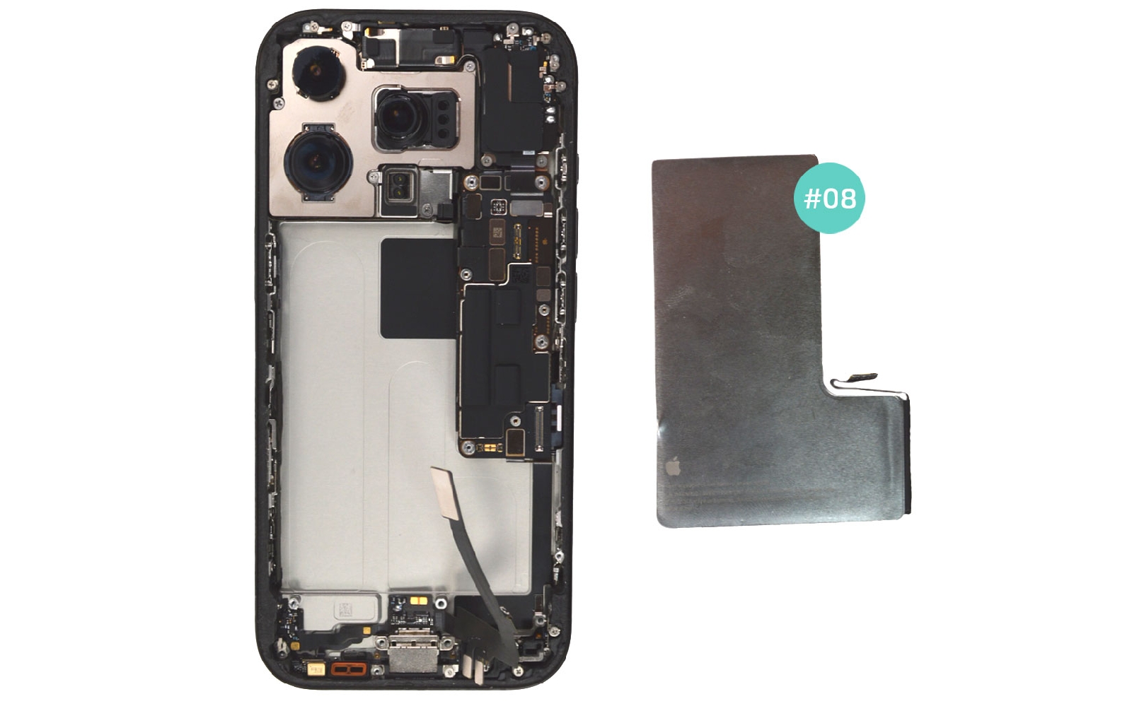 Comment changer la batterie sur iPhone 16 Pro photo 4