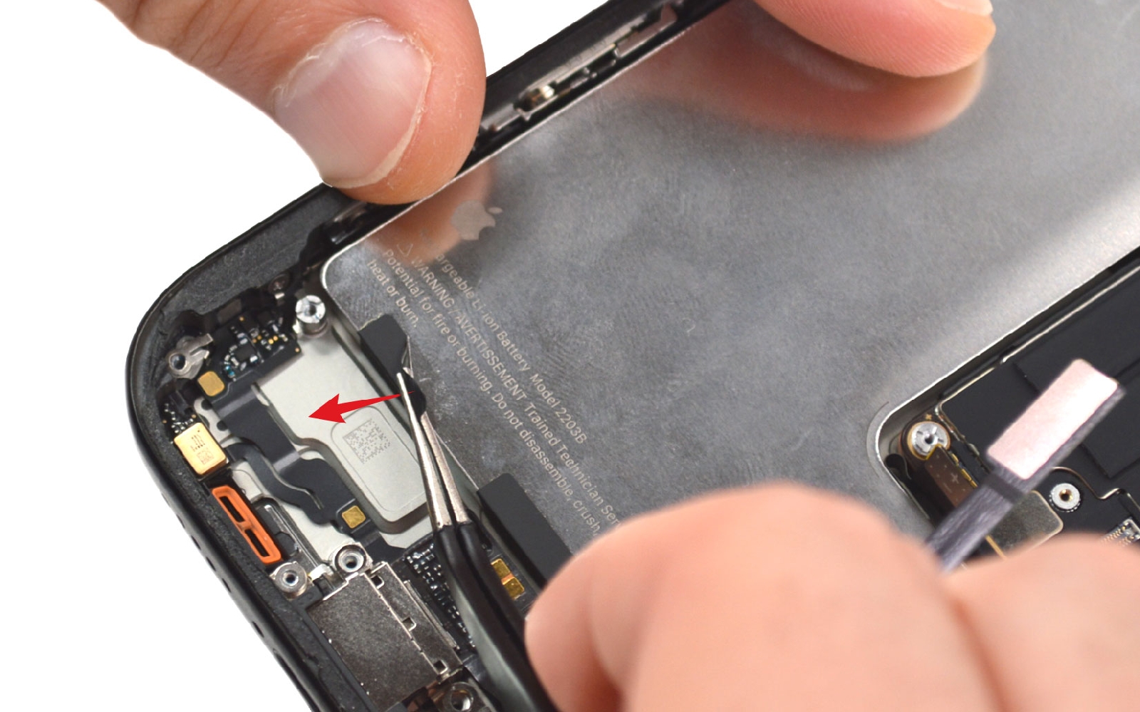 Comment changer la batterie sur iPhone 16 Pro photo 2