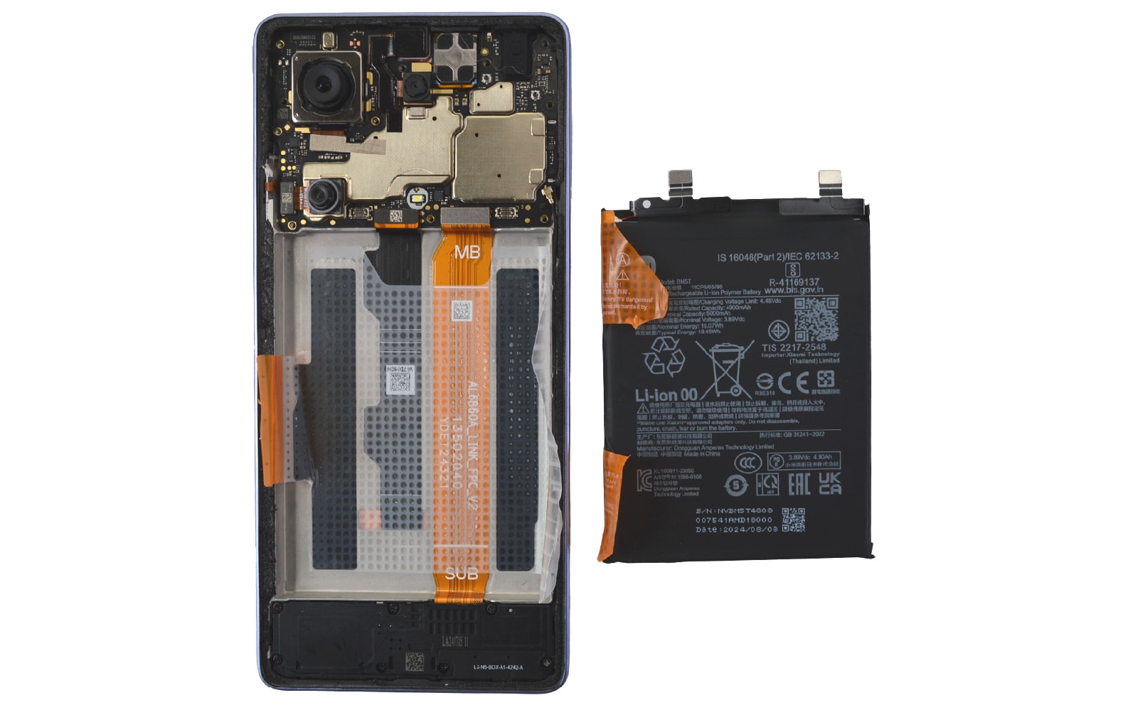 Comment changer la batterie sur Redmi Note 13 pro (4G) photo 3