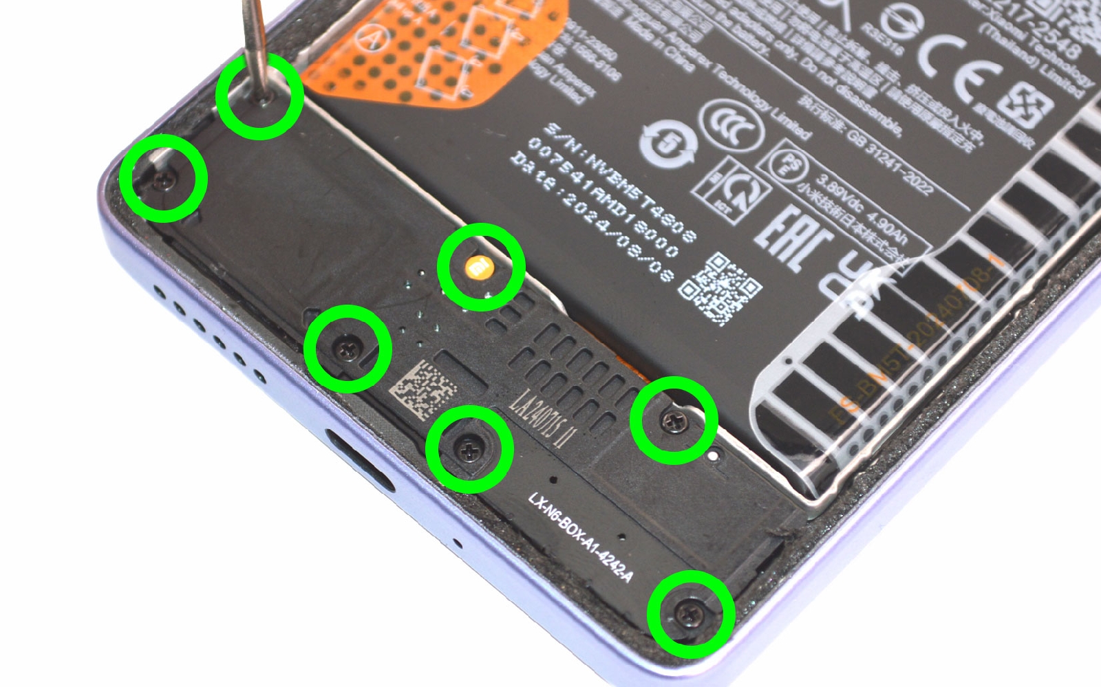 Comment changer le connecteur de charge  sur Redmi Note 13 pro (4G) photo 1