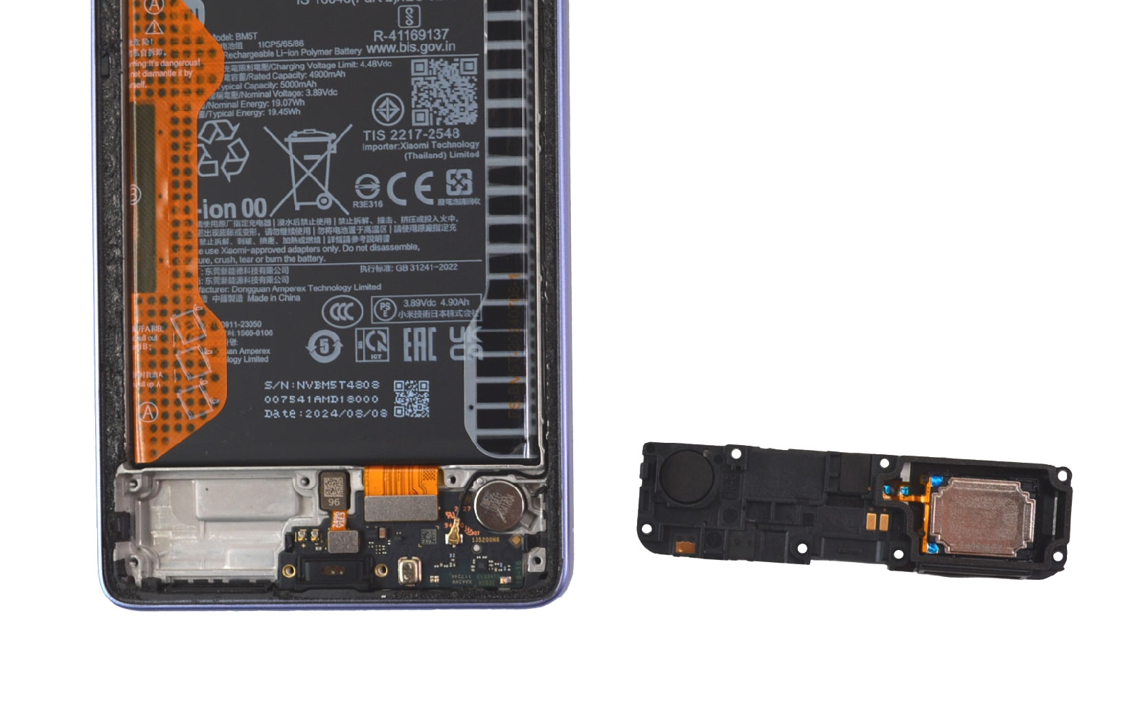 Comment changer le connecteur de charge  sur Redmi Note 13 pro (4G) photo 3