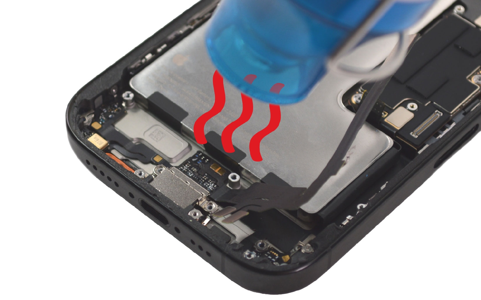 Comment changer le connecteur de charge  sur iPhone 16 Pro photo 2