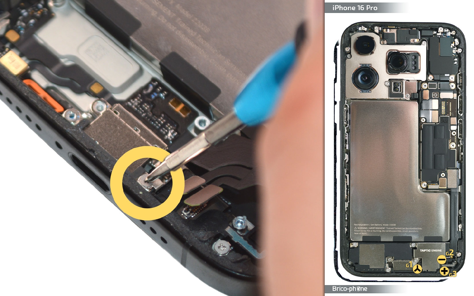 Comment changer le connecteur de charge  sur iPhone 16 Pro photo 1