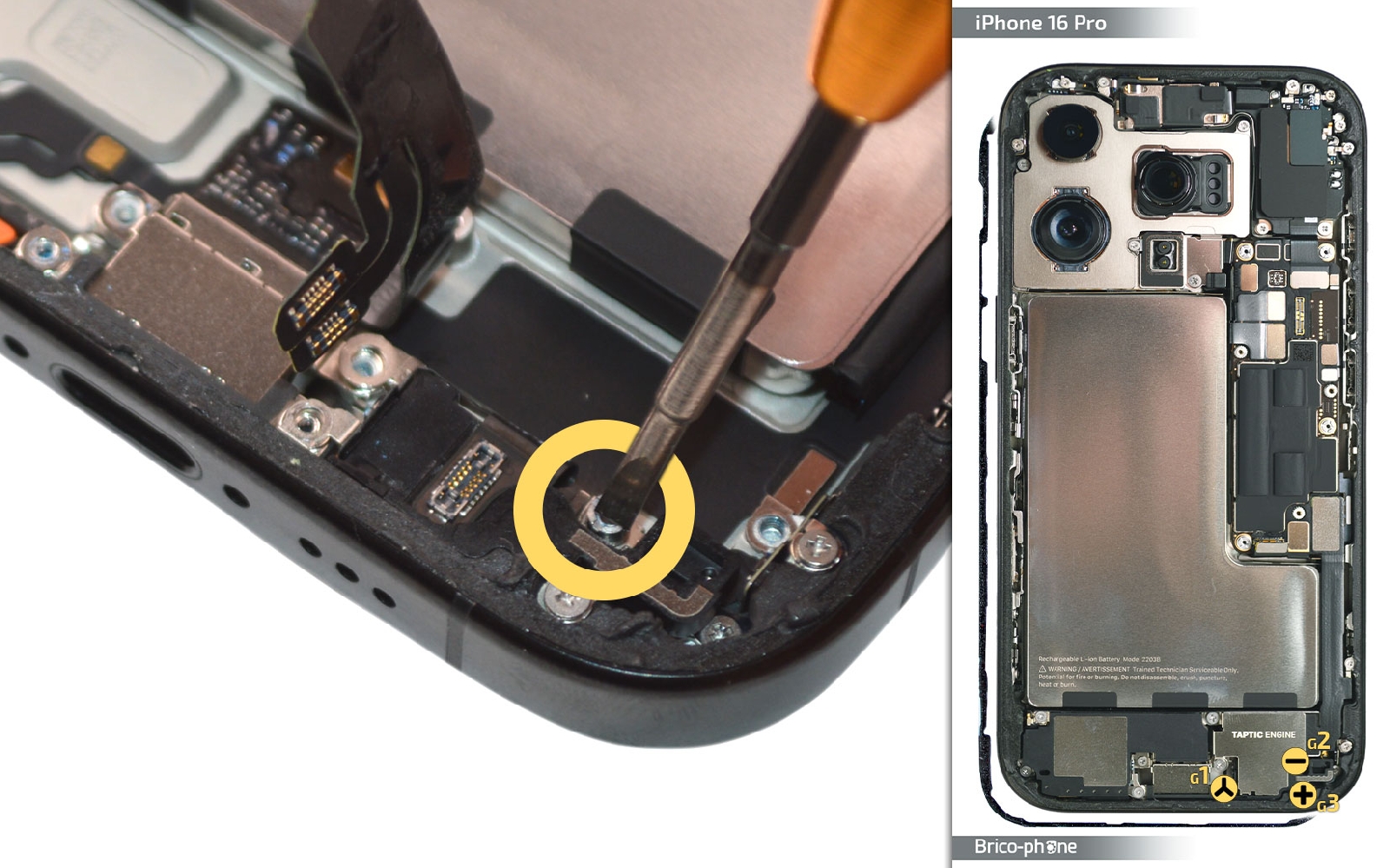 Comment changer le connecteur de charge  sur iPhone 16 Pro photo 2