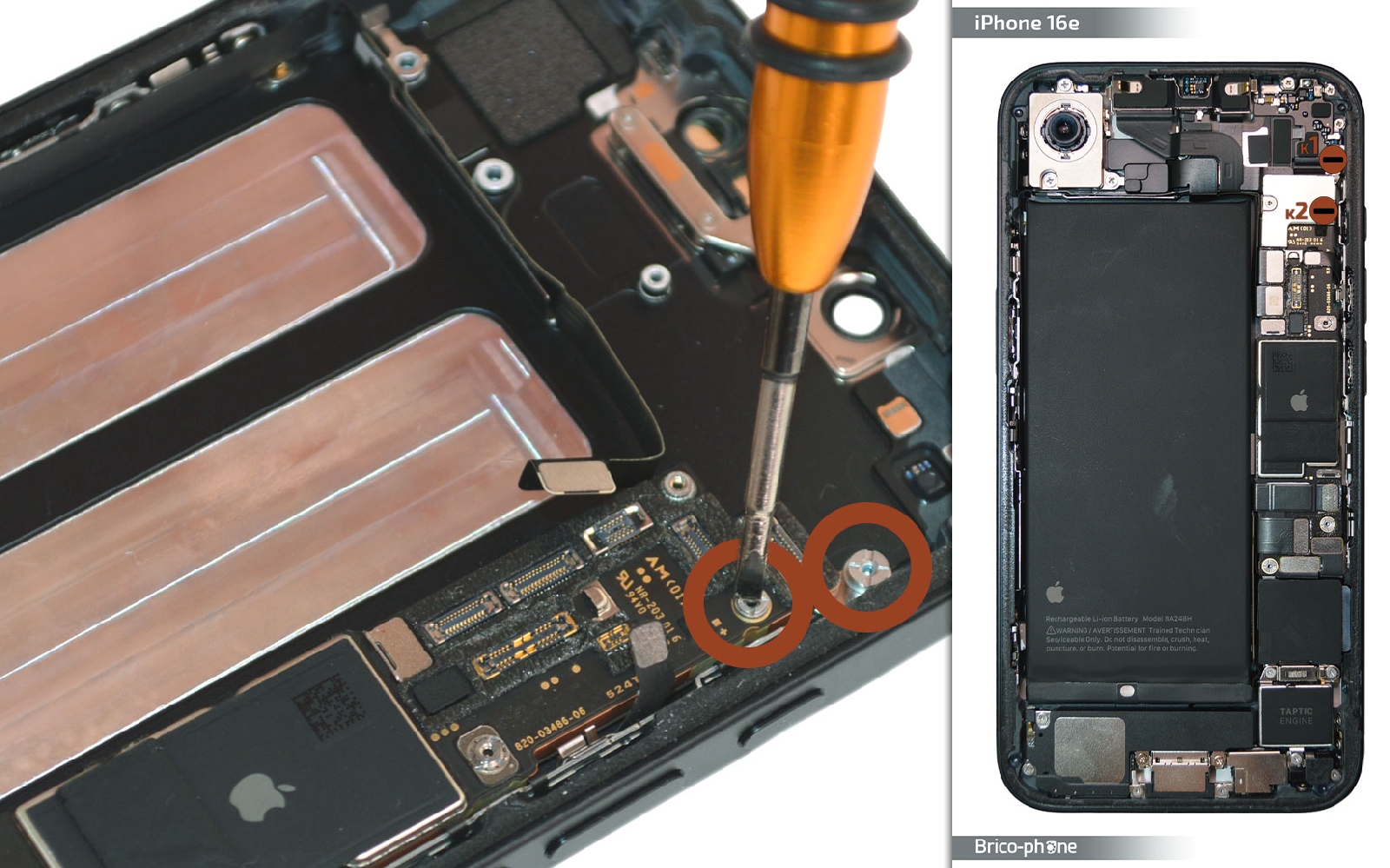 Guide de réparation sur iPhone 16e photo 3