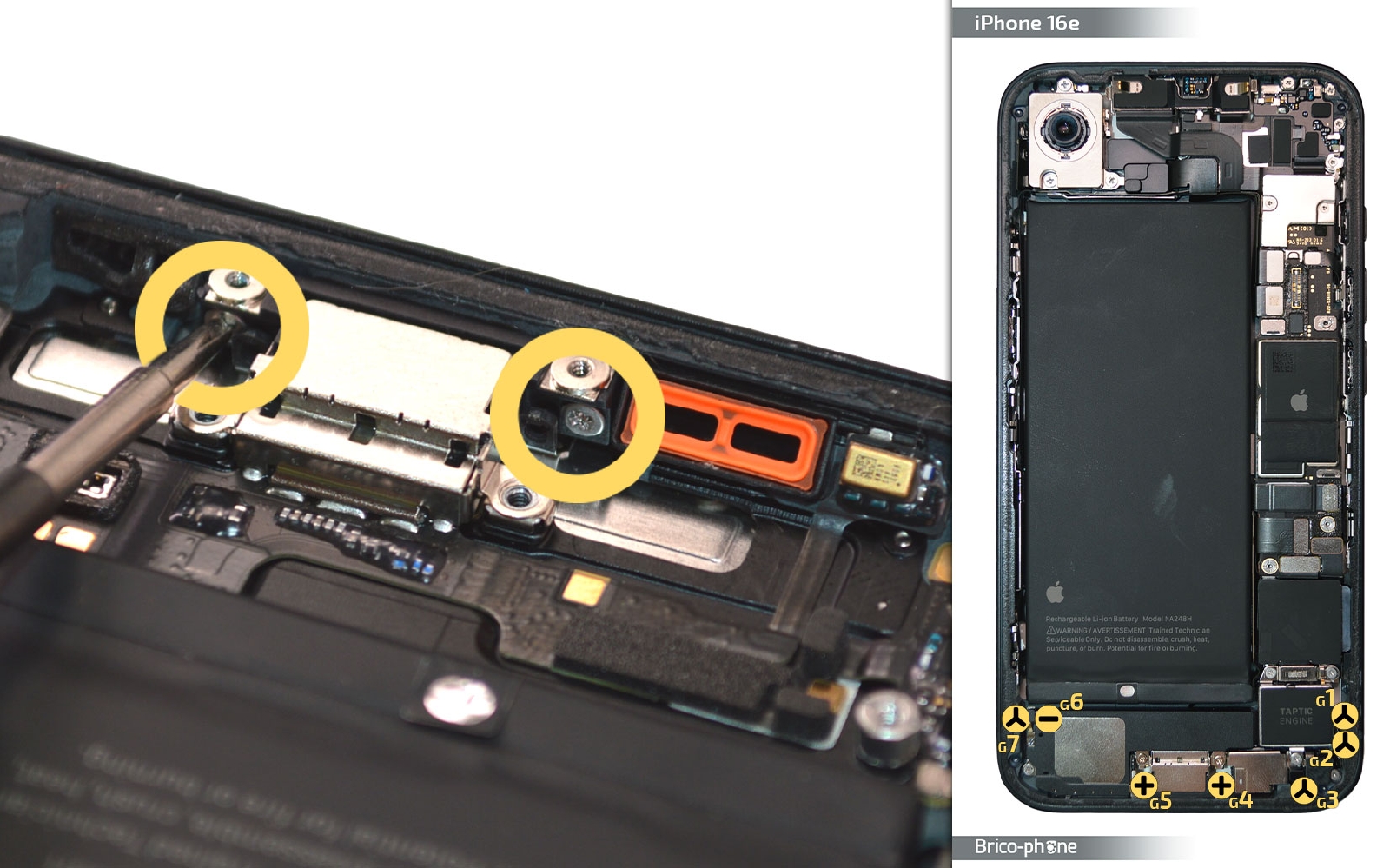 Guide de réparation sur iPhone 16e photo 2