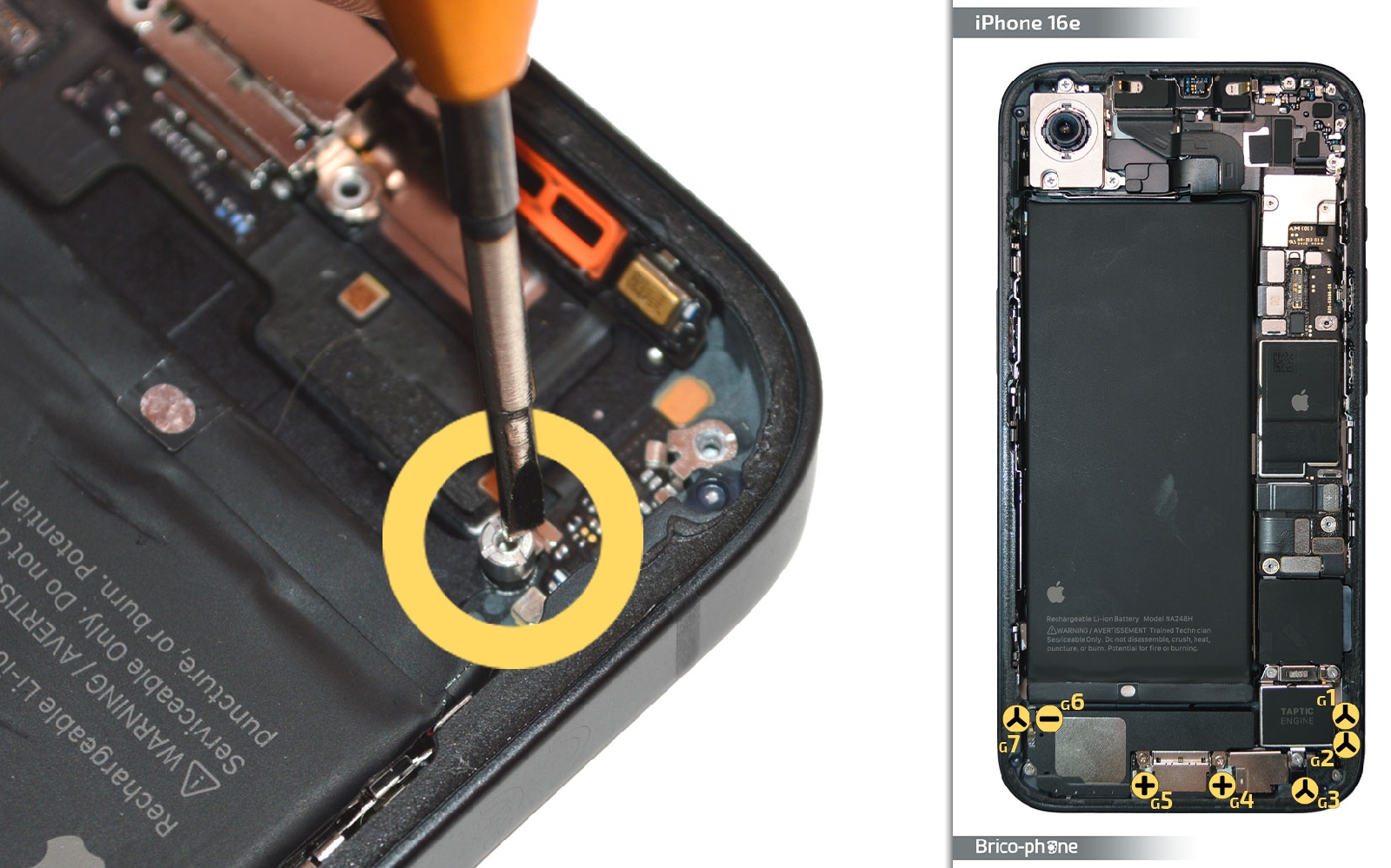 Guide de réparation sur iPhone 16e photo 3