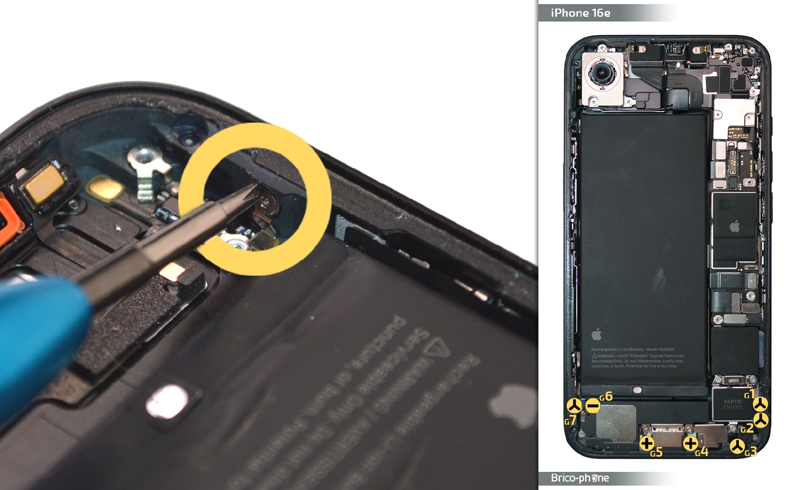 Guide de réparation sur iPhone 16e photo 4