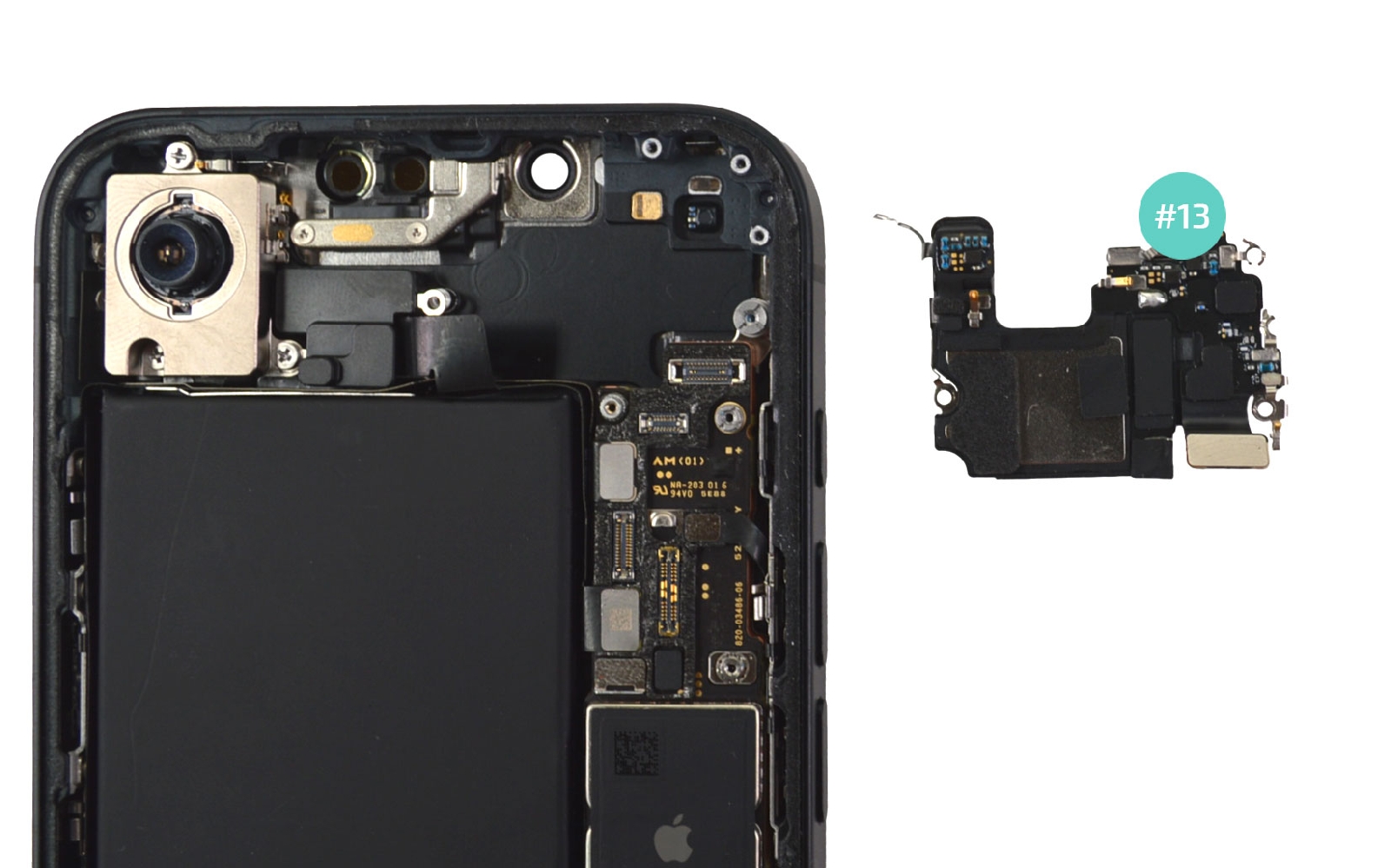 Guide de réparation sur iPhone 16e photo 4