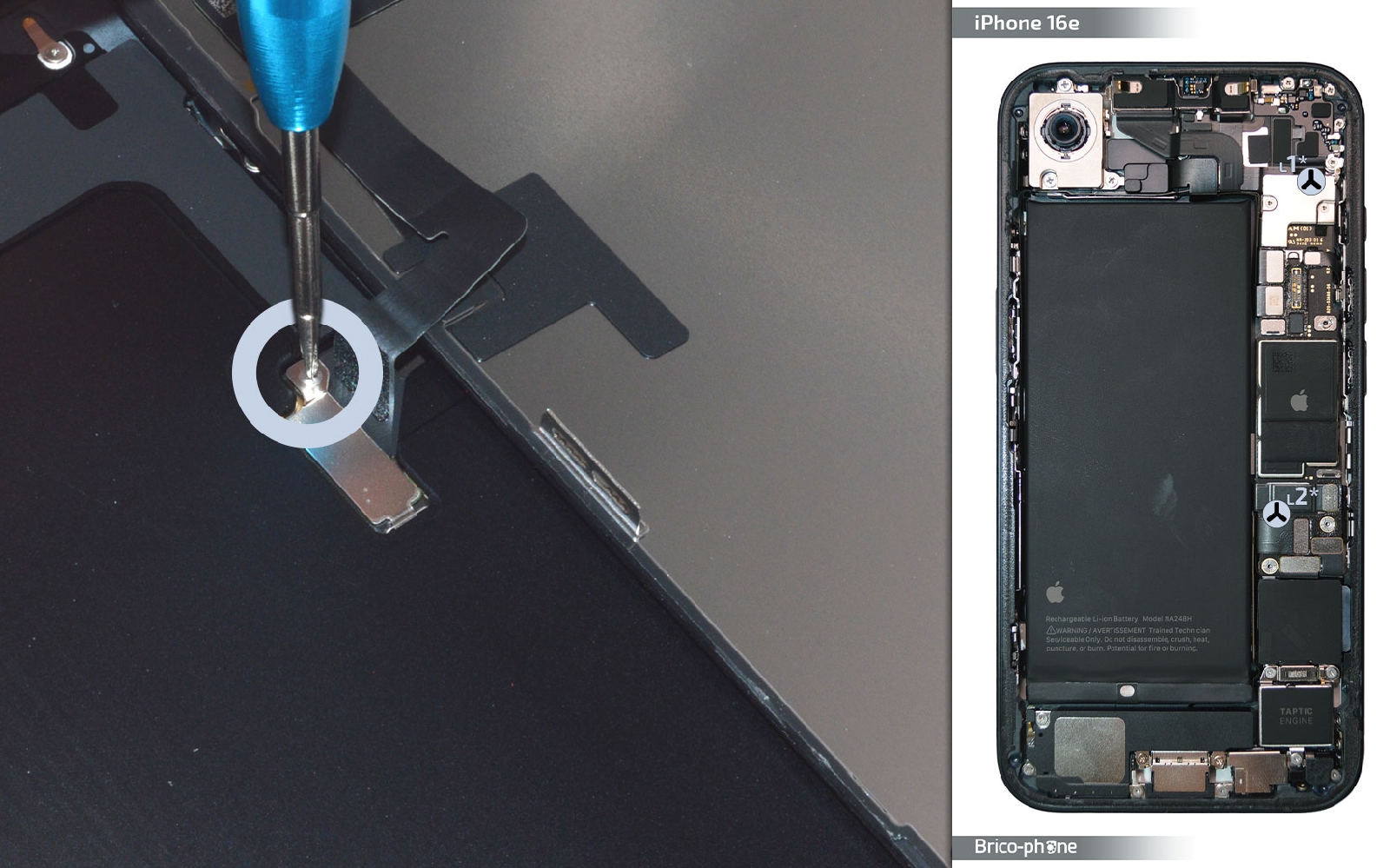 Guide de réparation sur iPhone 16e photo 2