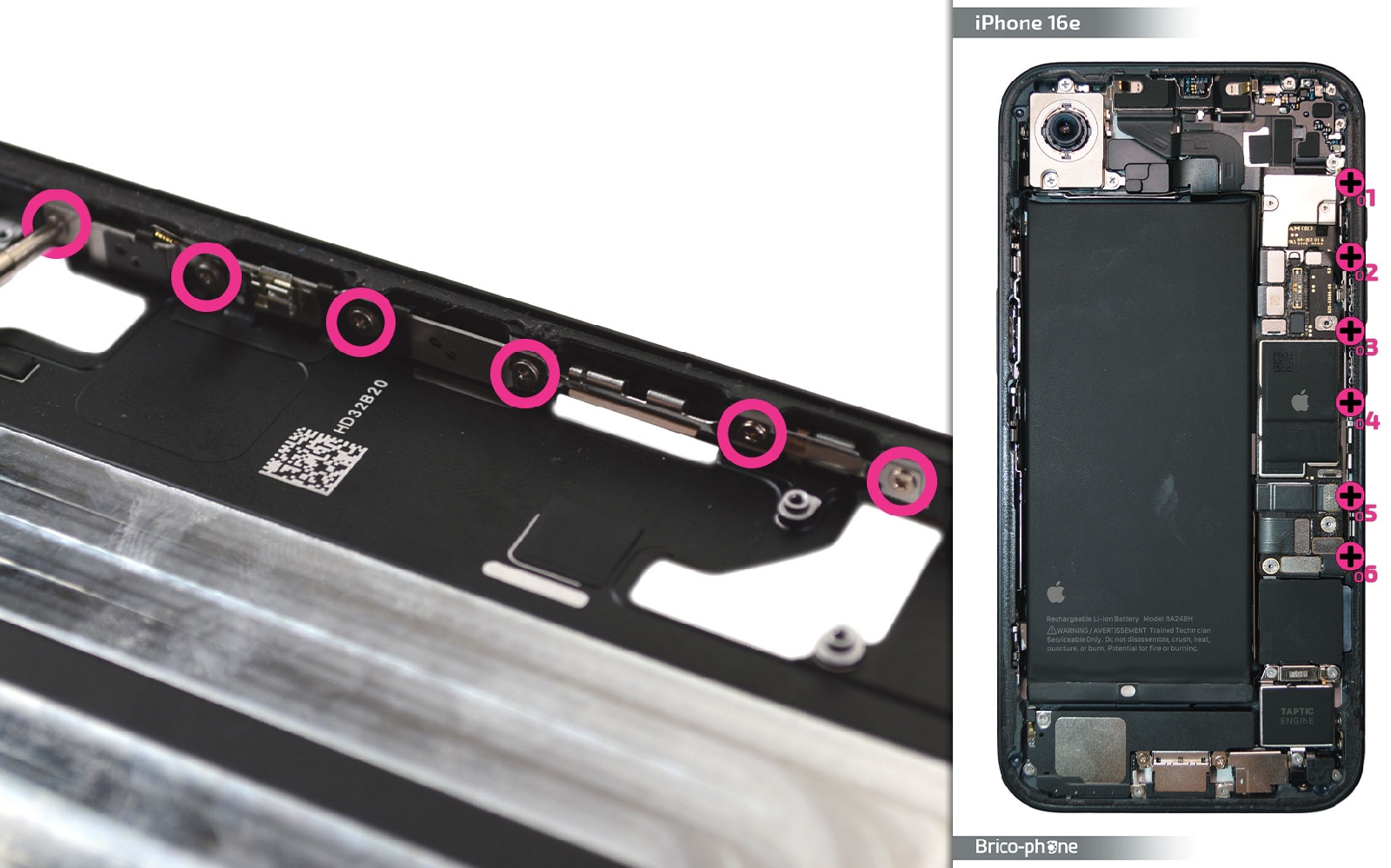 Guide de réparation sur iPhone 16e photo 1