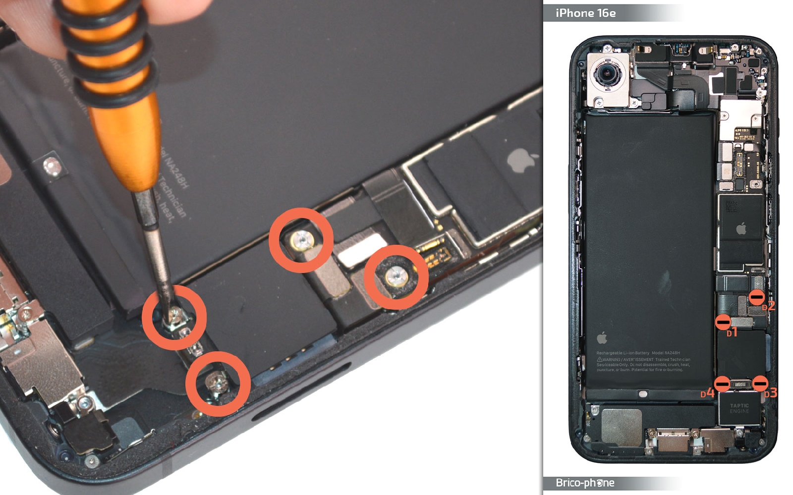 Guide de réparation sur iPhone 16e photo 2