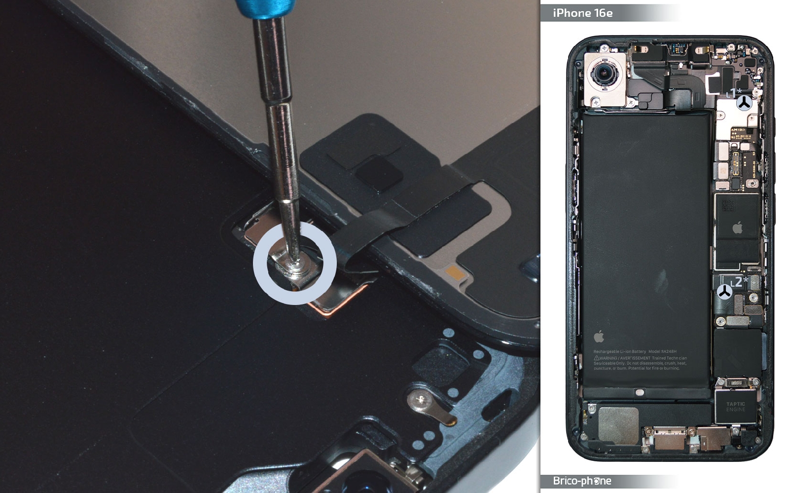 Comment changer l'écran sur iPhone 16e photo 3