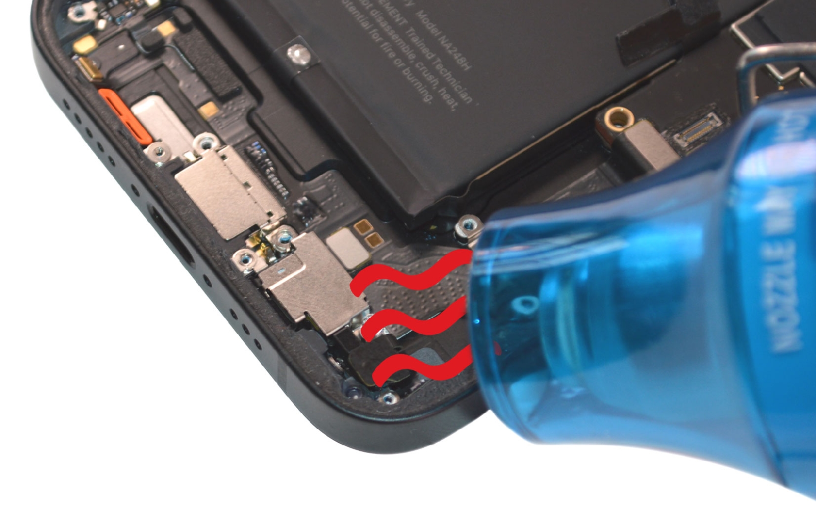 Comment changer le connecteur de charge  sur iPhone 16e photo 3