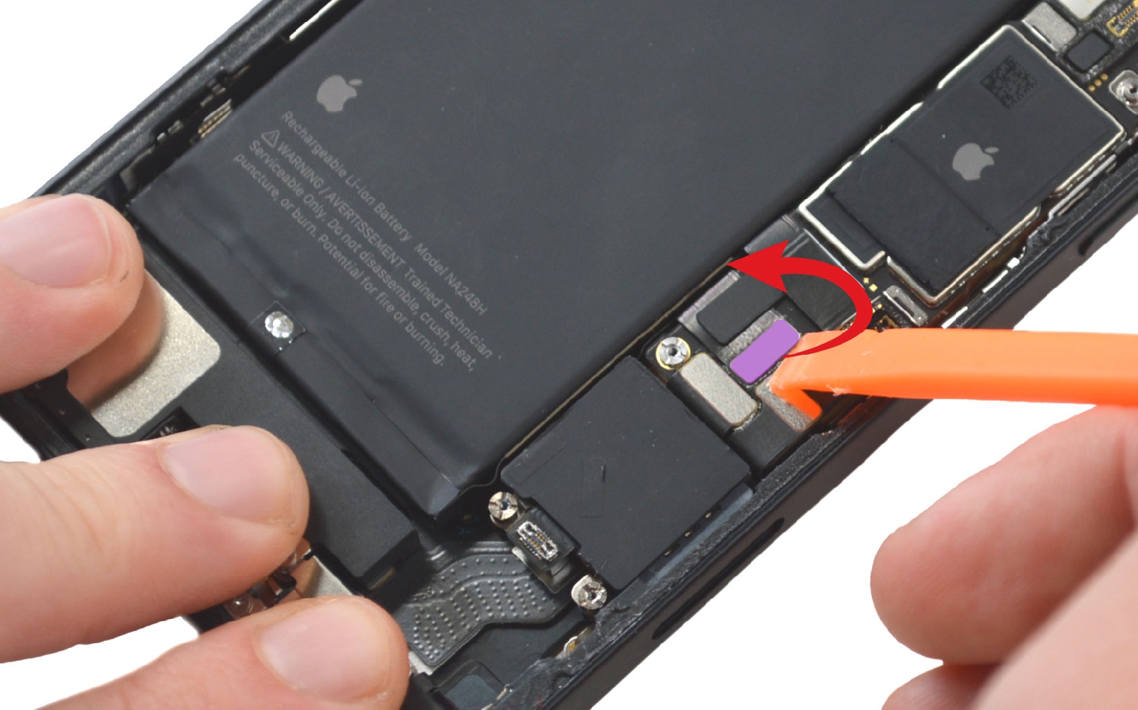 Comment changer le vibreur et le lecteur SIM sur iPhone 16e photo 1