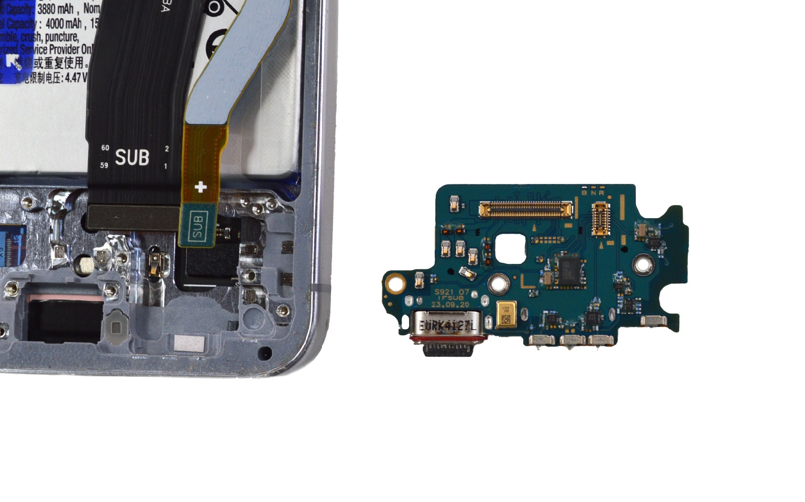 Comment changer le connecteur de charge  sur Galaxy S24 photo 4