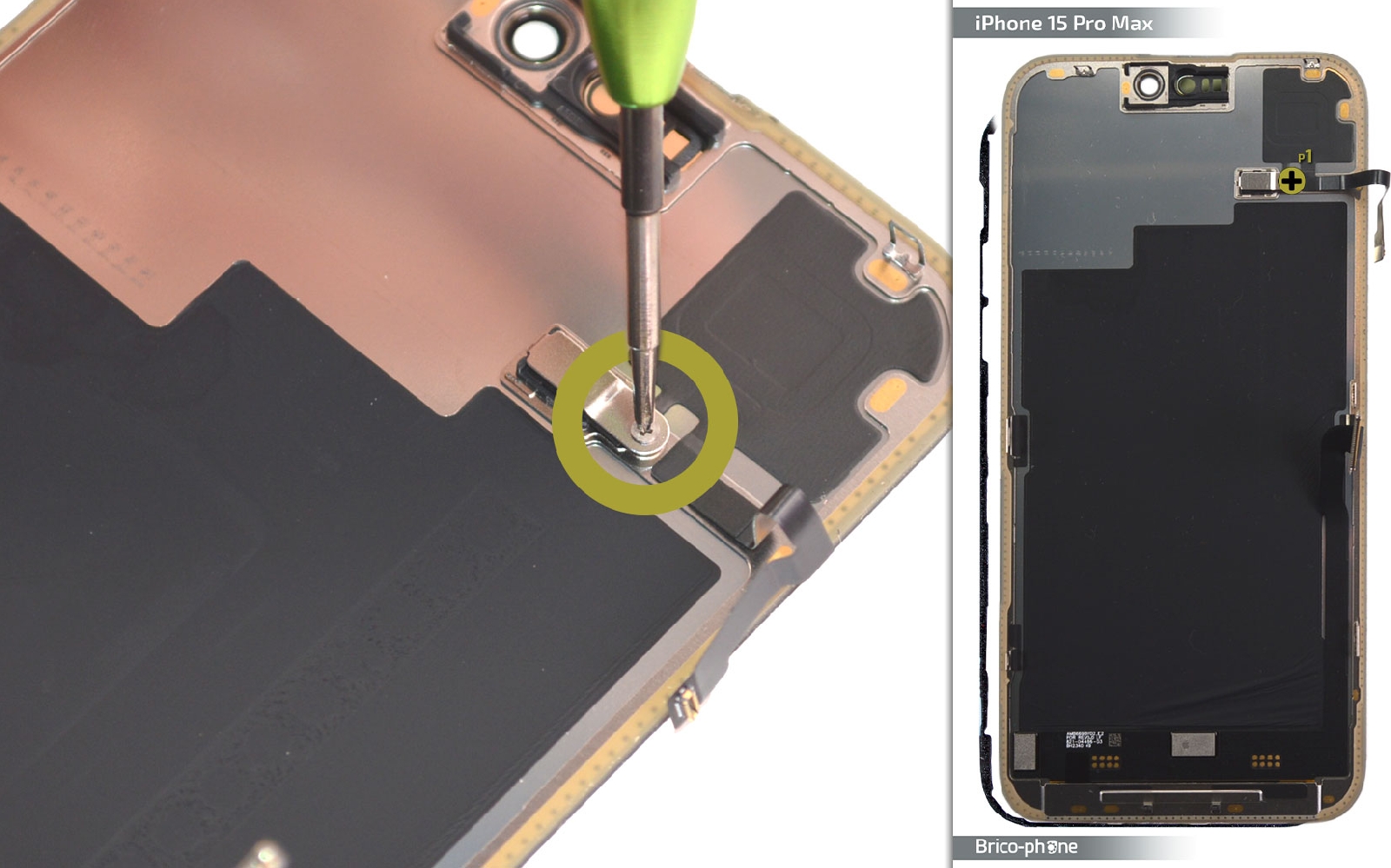 Comment changer l'écran sur iPhone 15 Pro Max photo 1