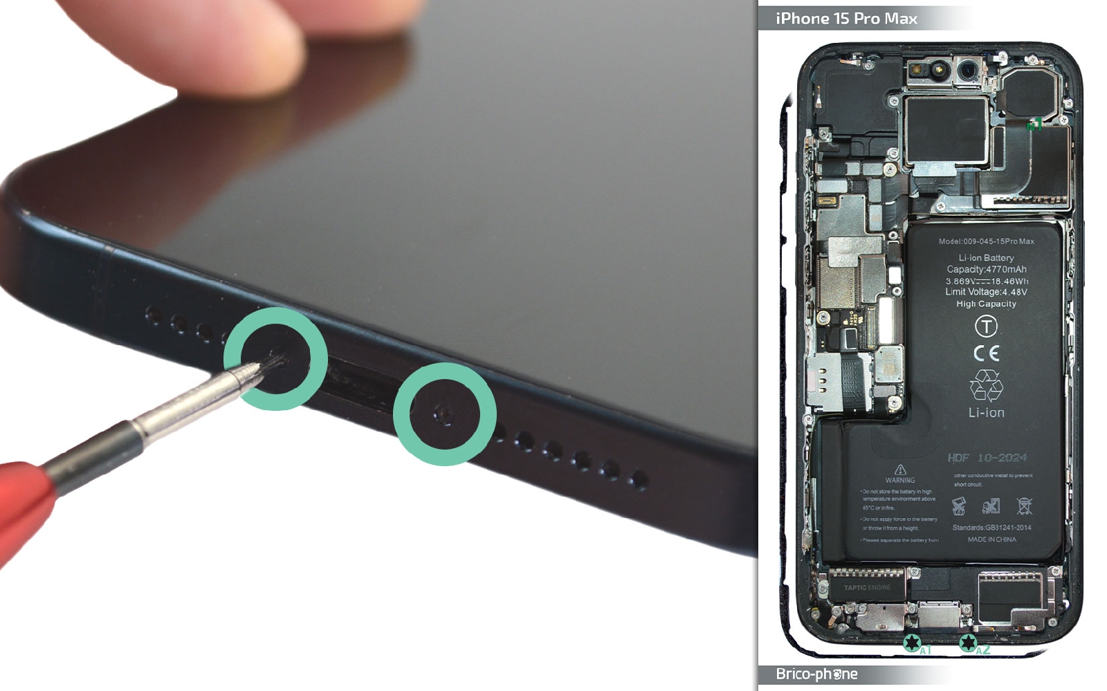 Comment changer l'écran sur iPhone 15 Pro Max photo 1