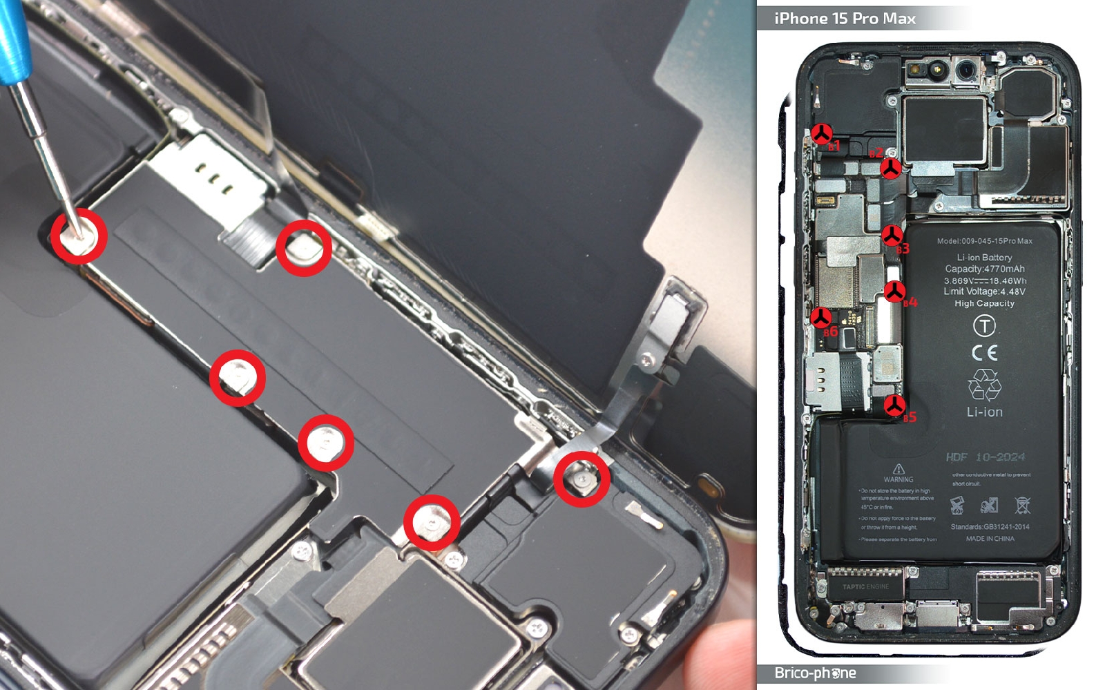 Comment changer la batterie sur iPhone 15 Pro Max photo 1