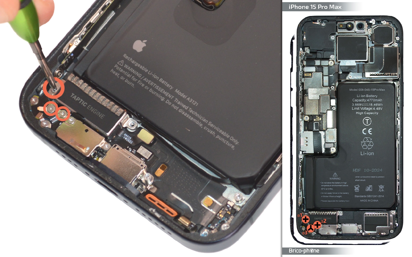 Comment changer le connecteur de charge  sur iPhone 15 Pro Max photo 2