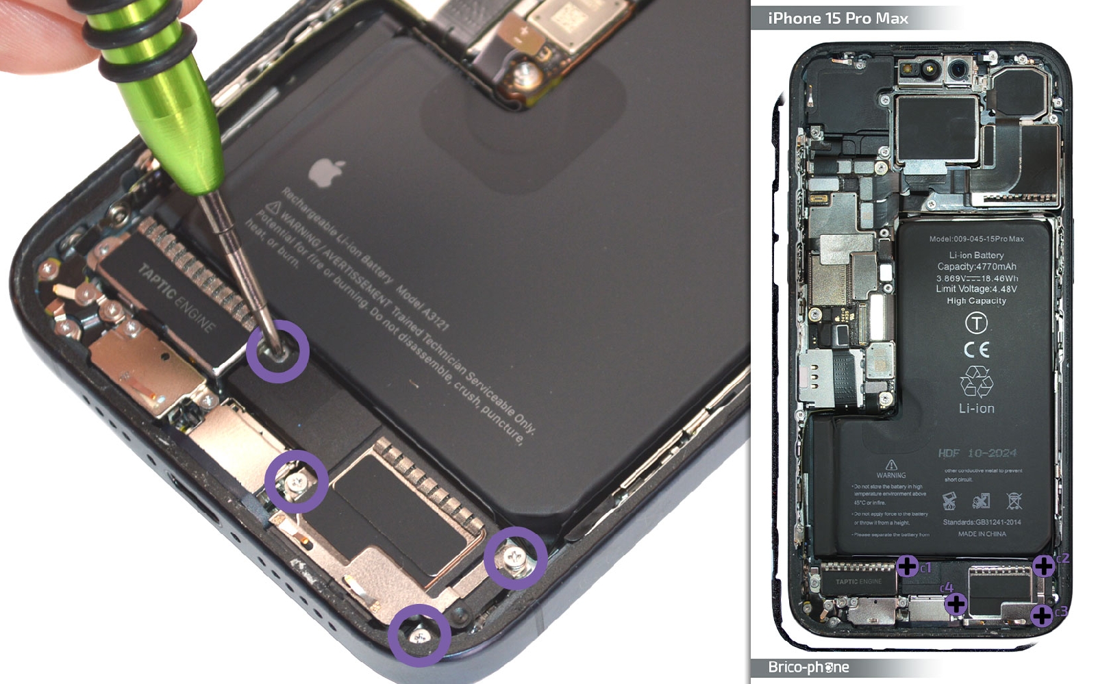Comment changer le connecteur de charge  sur iPhone 15 Pro Max photo 1