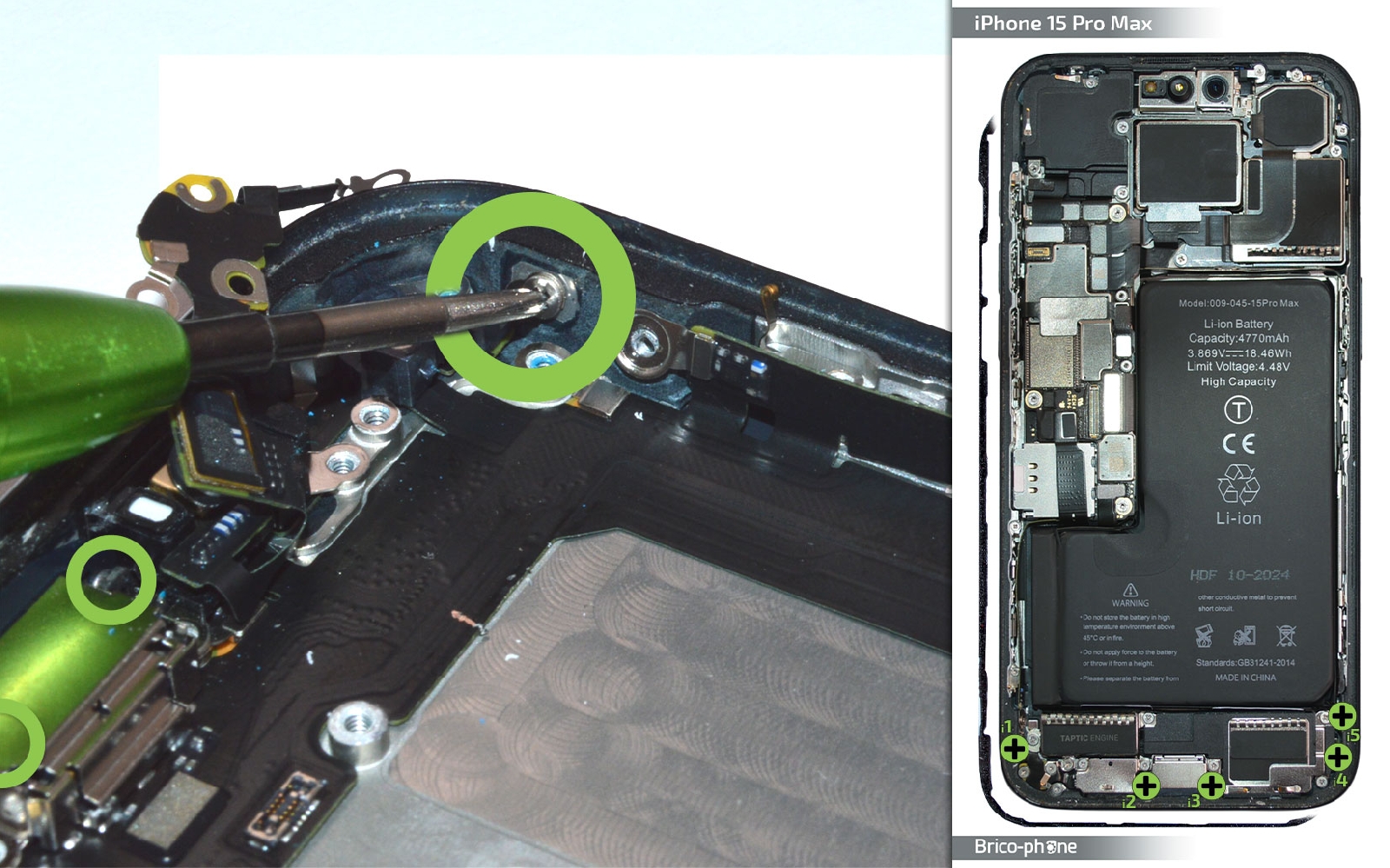Comment changer le connecteur de charge  sur iPhone 15 Pro Max photo 4