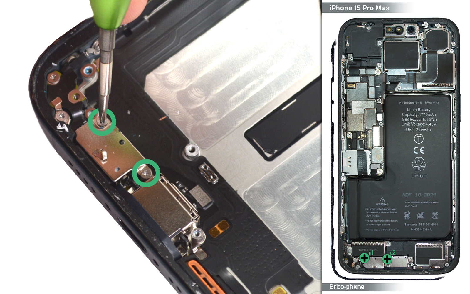 Comment changer le connecteur de charge  sur iPhone 15 Pro Max photo 1