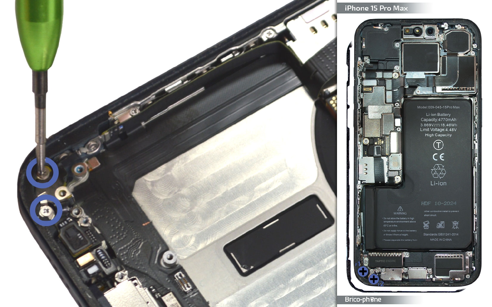 Comment changer le connecteur de charge  sur iPhone 15 Pro Max photo 4